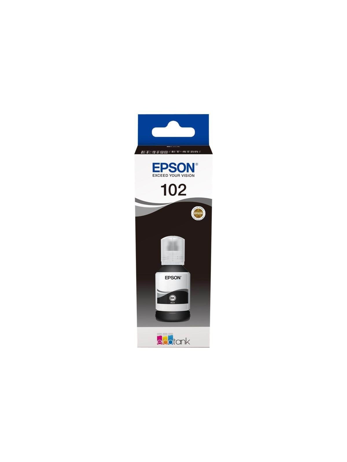 Epson 102 - sort - original - blækbeholder, Printerpatron Og Toner