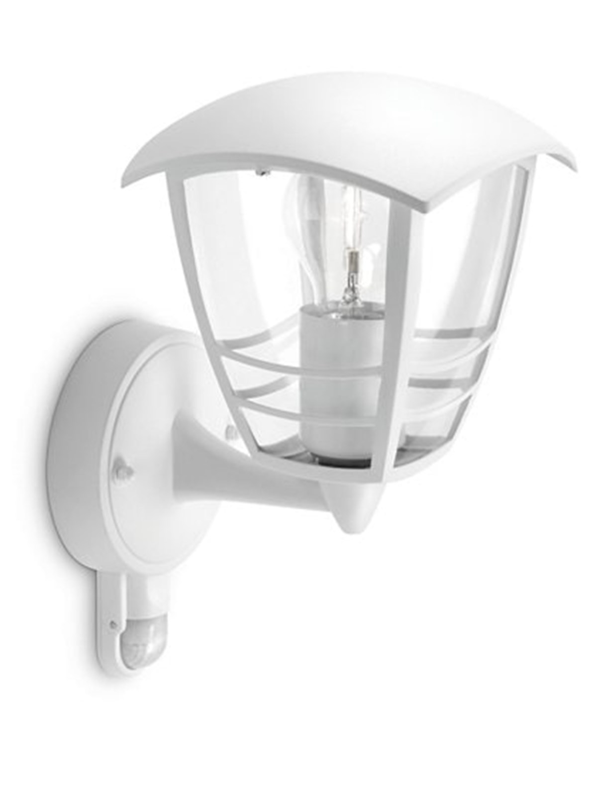 Philips Creek udendørs lampe med sensor, opad, hvid, Lampe