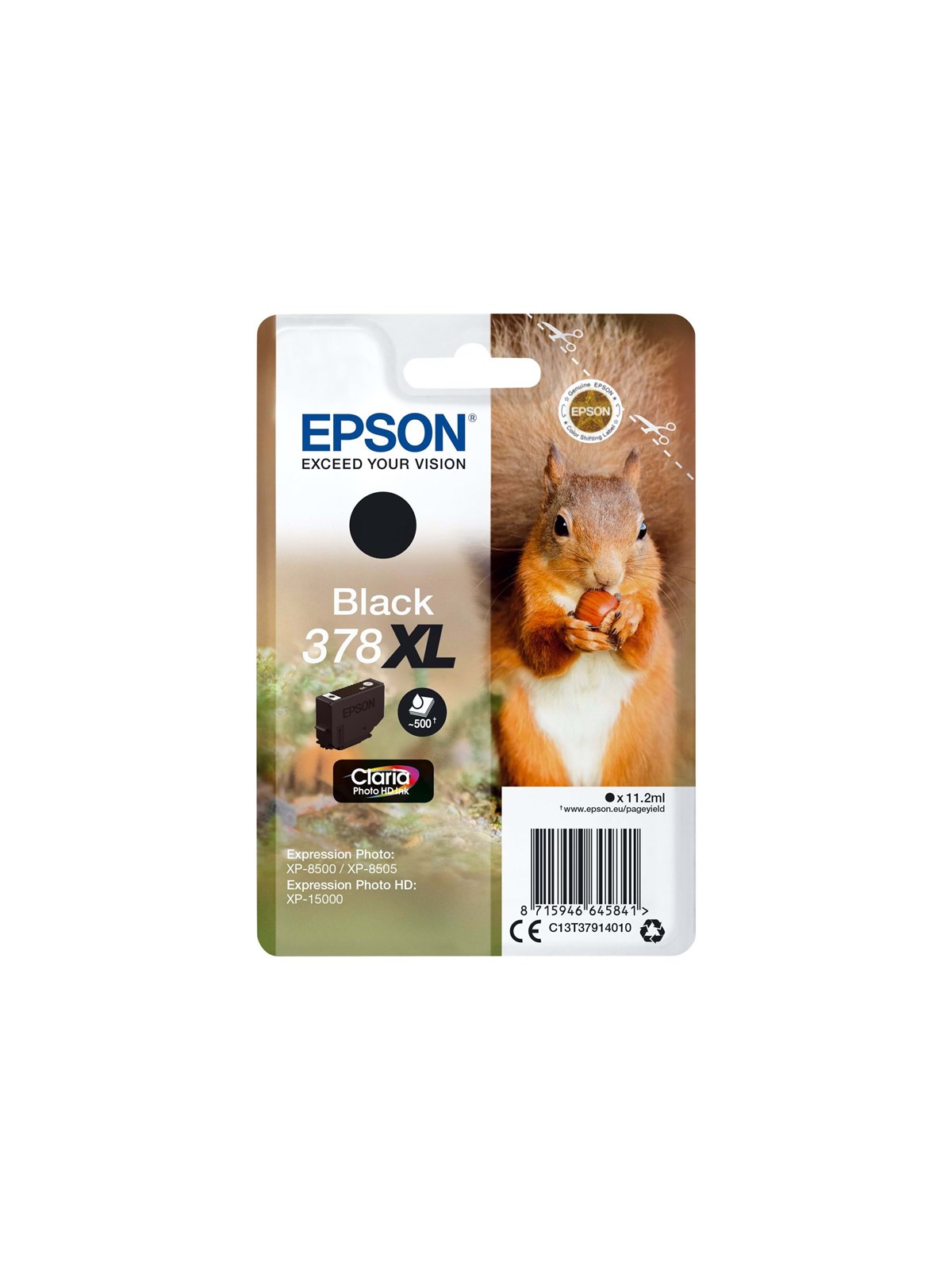 Epson 378XL Black Ink, Printerpatron Og Toner