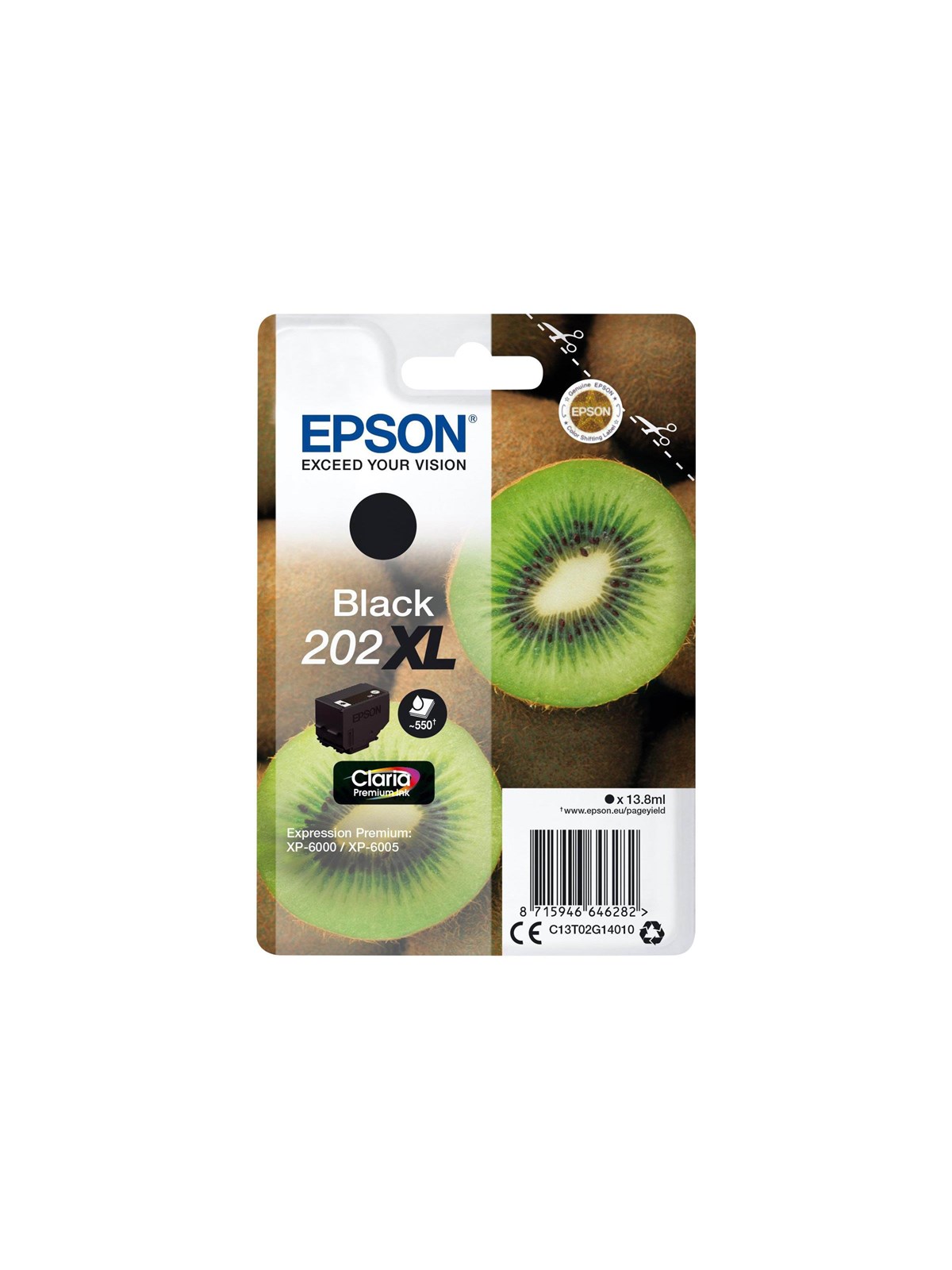 Epson 202XL - Black Ink, Printerpatron Og Toner