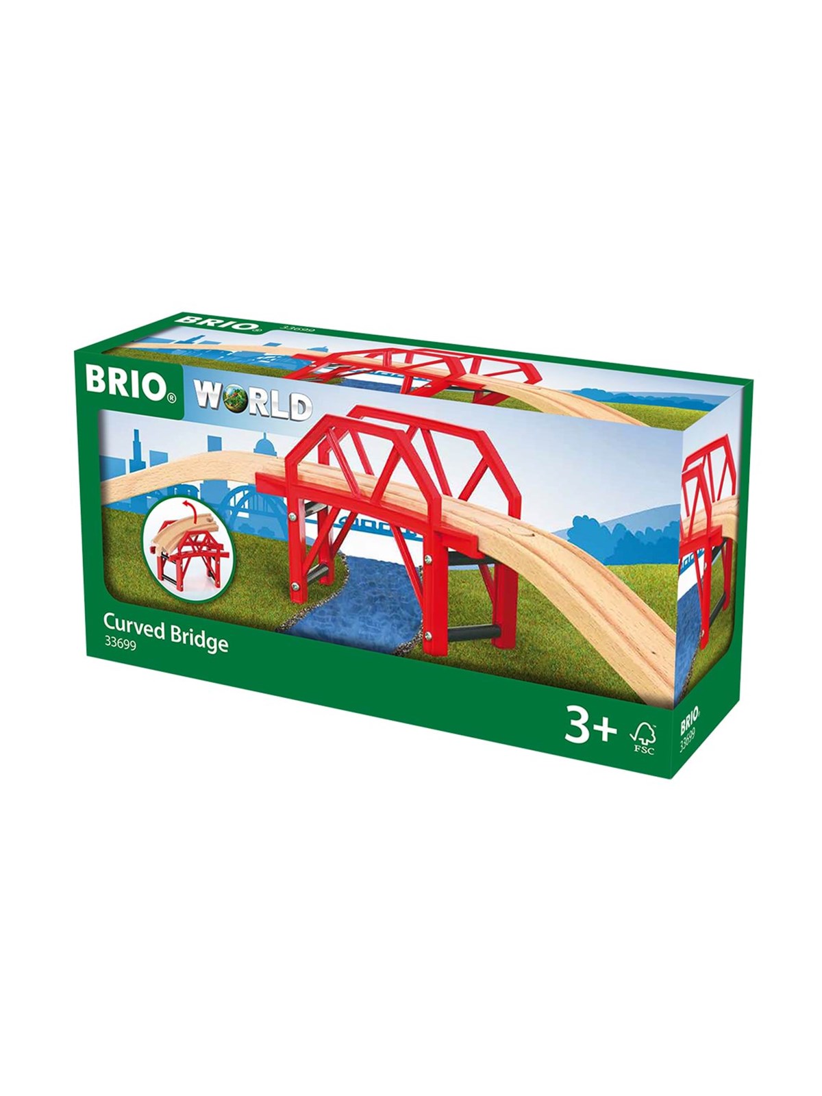 Brio 33699 Bro med opfartsskinner, Brio Tog