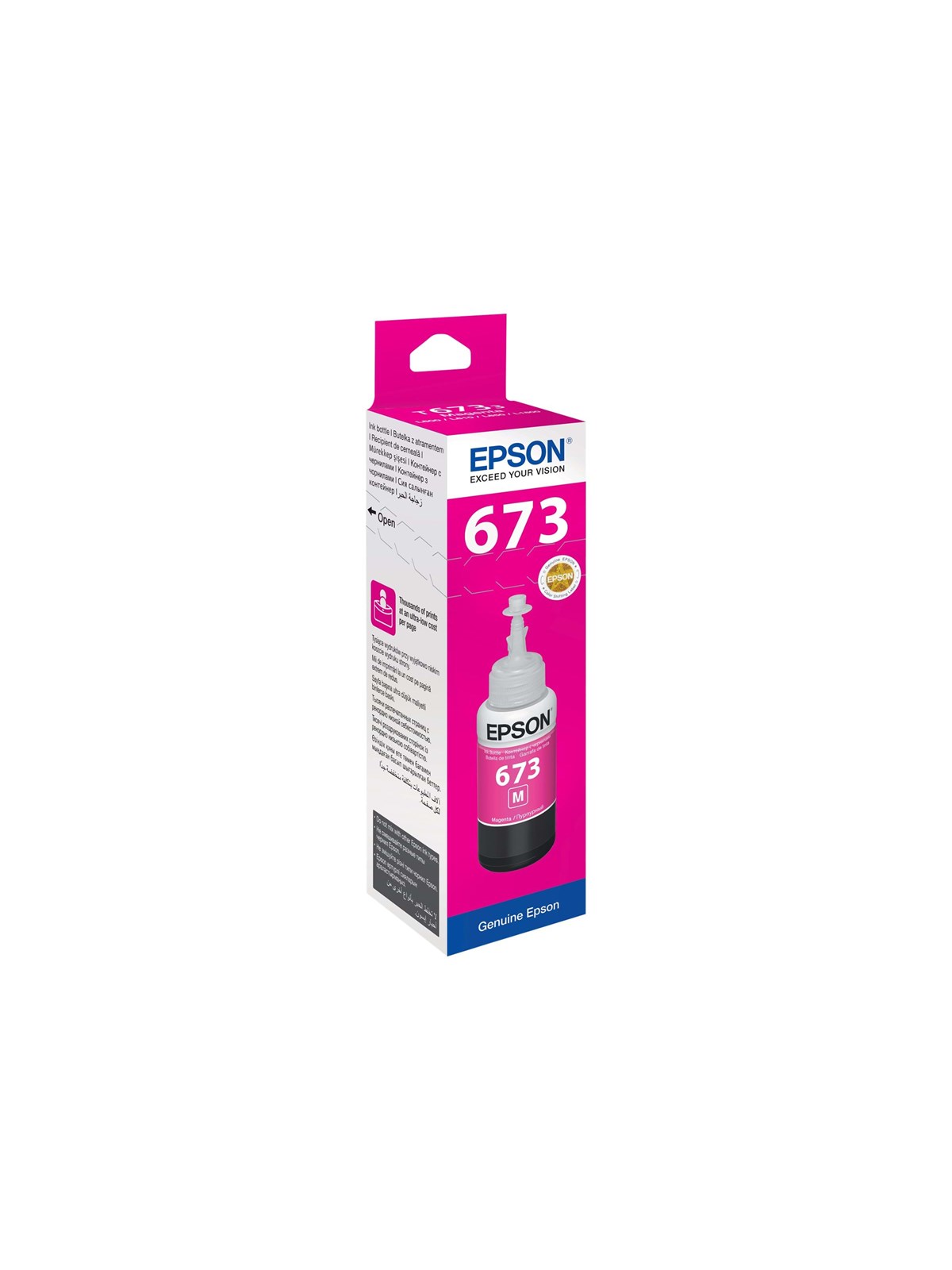 Epson T6733 - magenta - blækrefill, Printerpatron Og Toner