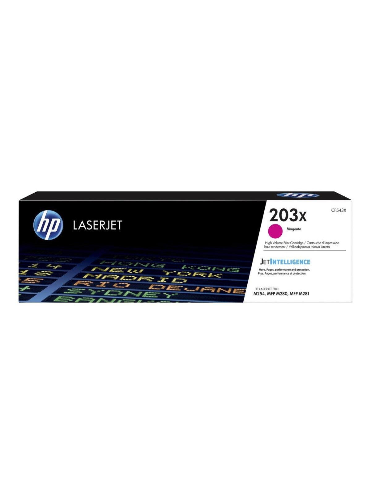 HP 203X / CF543X High Capacity Magenta Toner, Printerpatron Og Toner