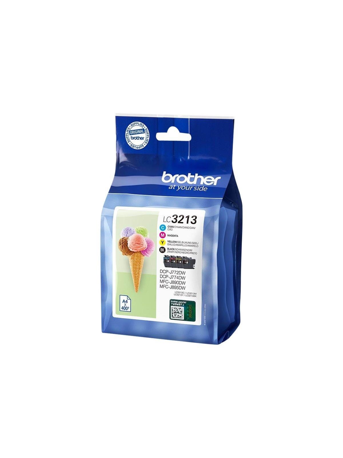 Brother LC3213VALDR / LC 3213 Value 4-Pack, Printerpatron Og Toner