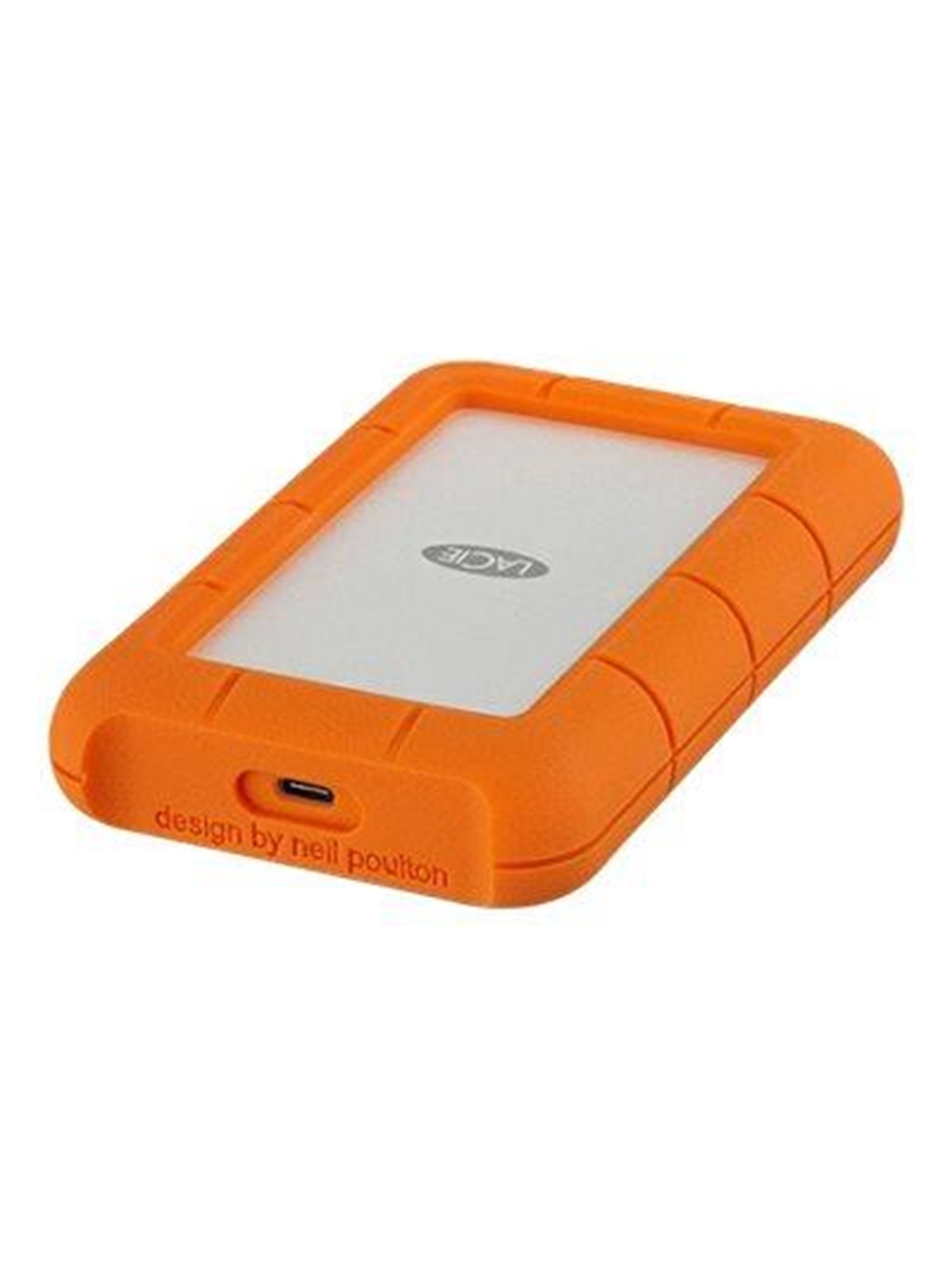 LaCie Rugged USB-C - 1TB - Ekstern Harddisk - Orange, Ekstern Harddisk