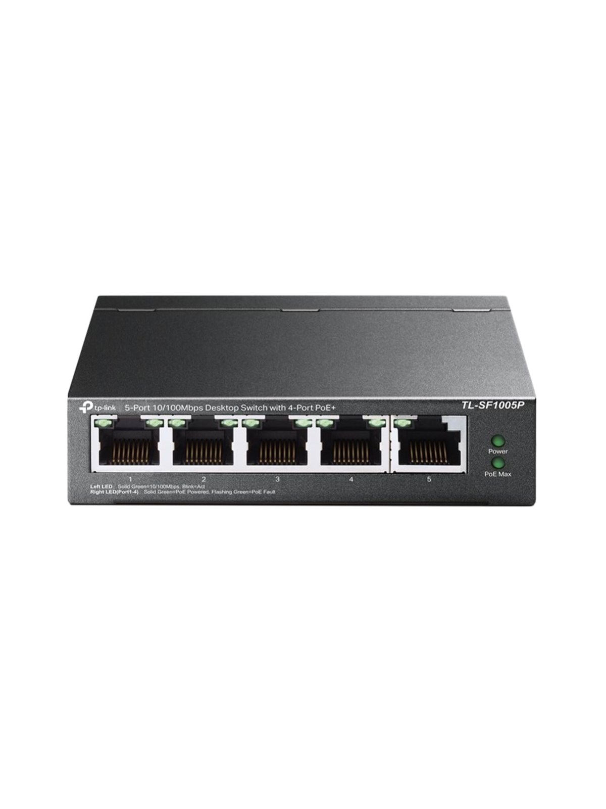 TP-Link TL-SF1005P 5-Port 10/100Mbps Desktop Switch with 4-Port Pø+ (58W)