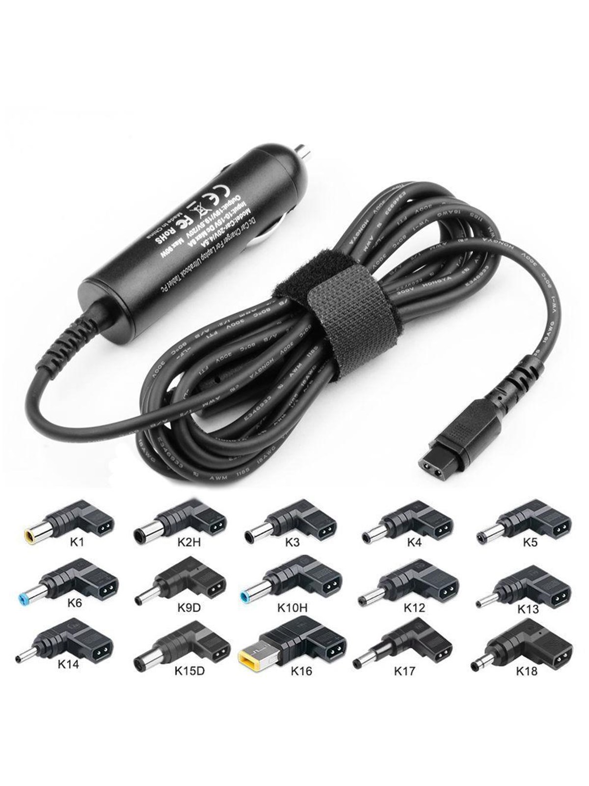 CoreParts Universal Car Adapter 90W, Oplader Til Bærbar