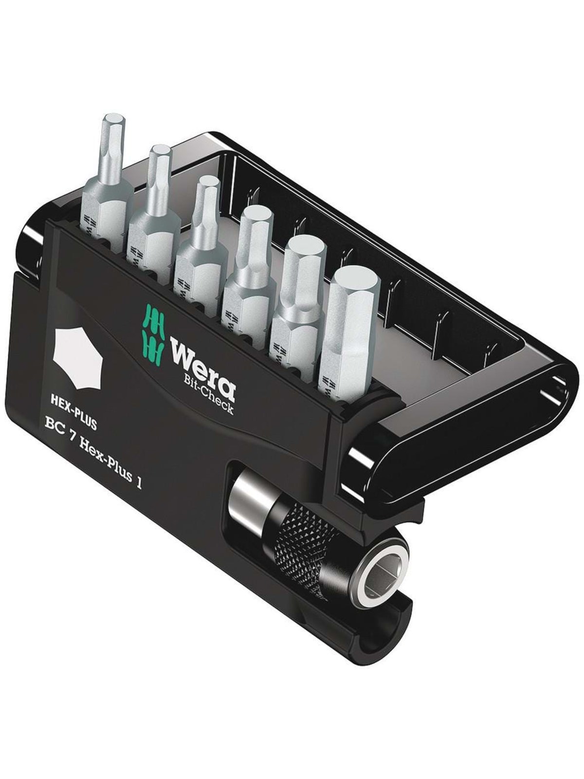 Wera Bit-Check 7 Hex-Plus 1, 7 dele, Bor Og Bits