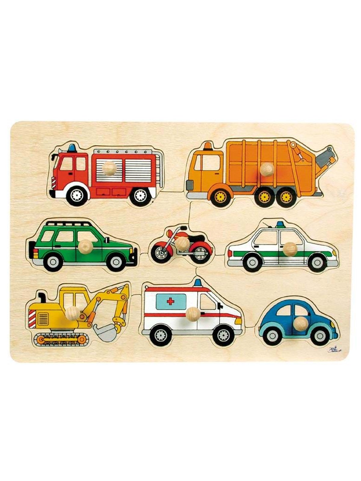 Goki Bubble Puzzle Traffic Wood