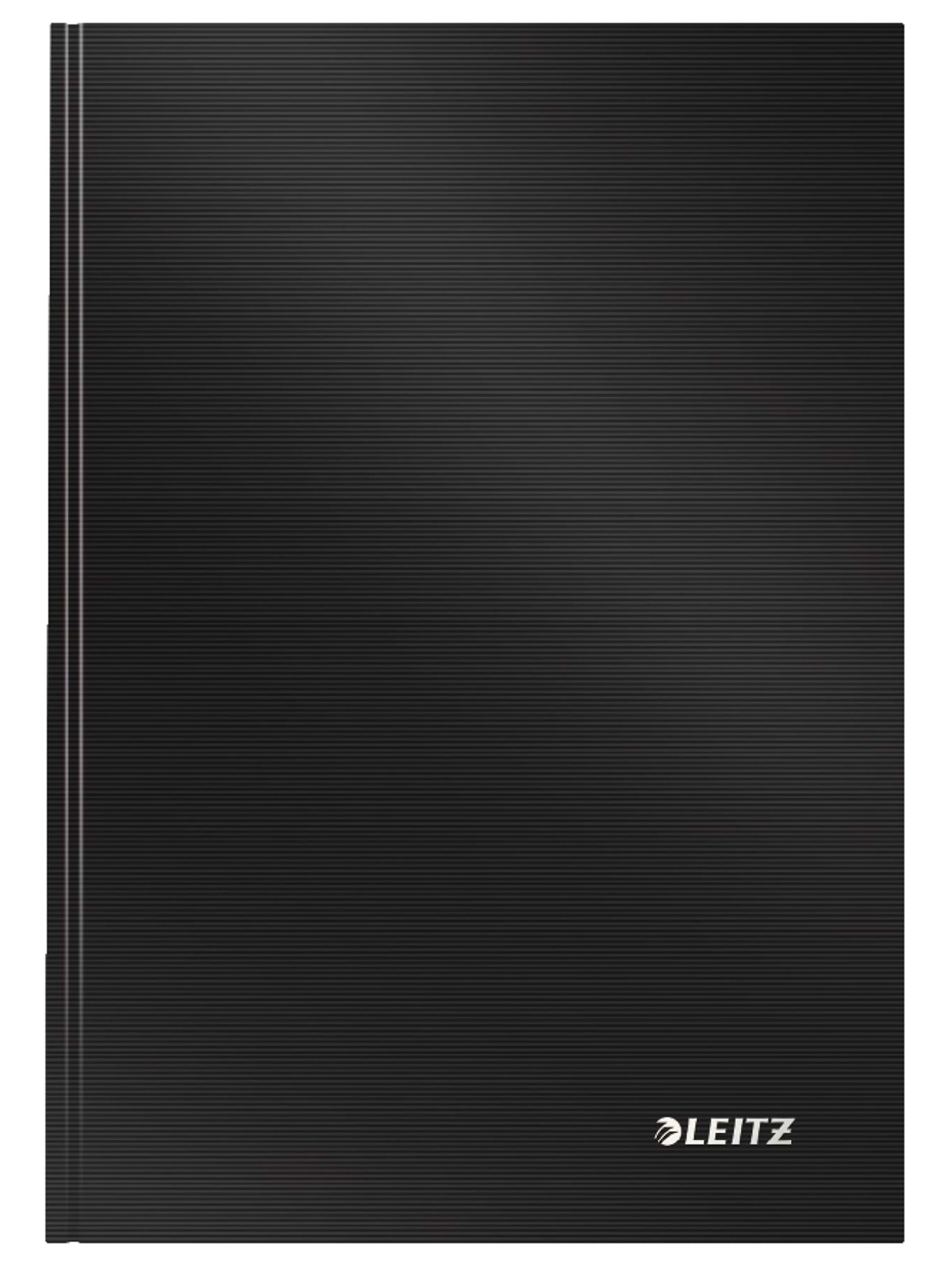 Leitz Notesbog A5 Solid linjeret med hardcover Sort, Notesbog