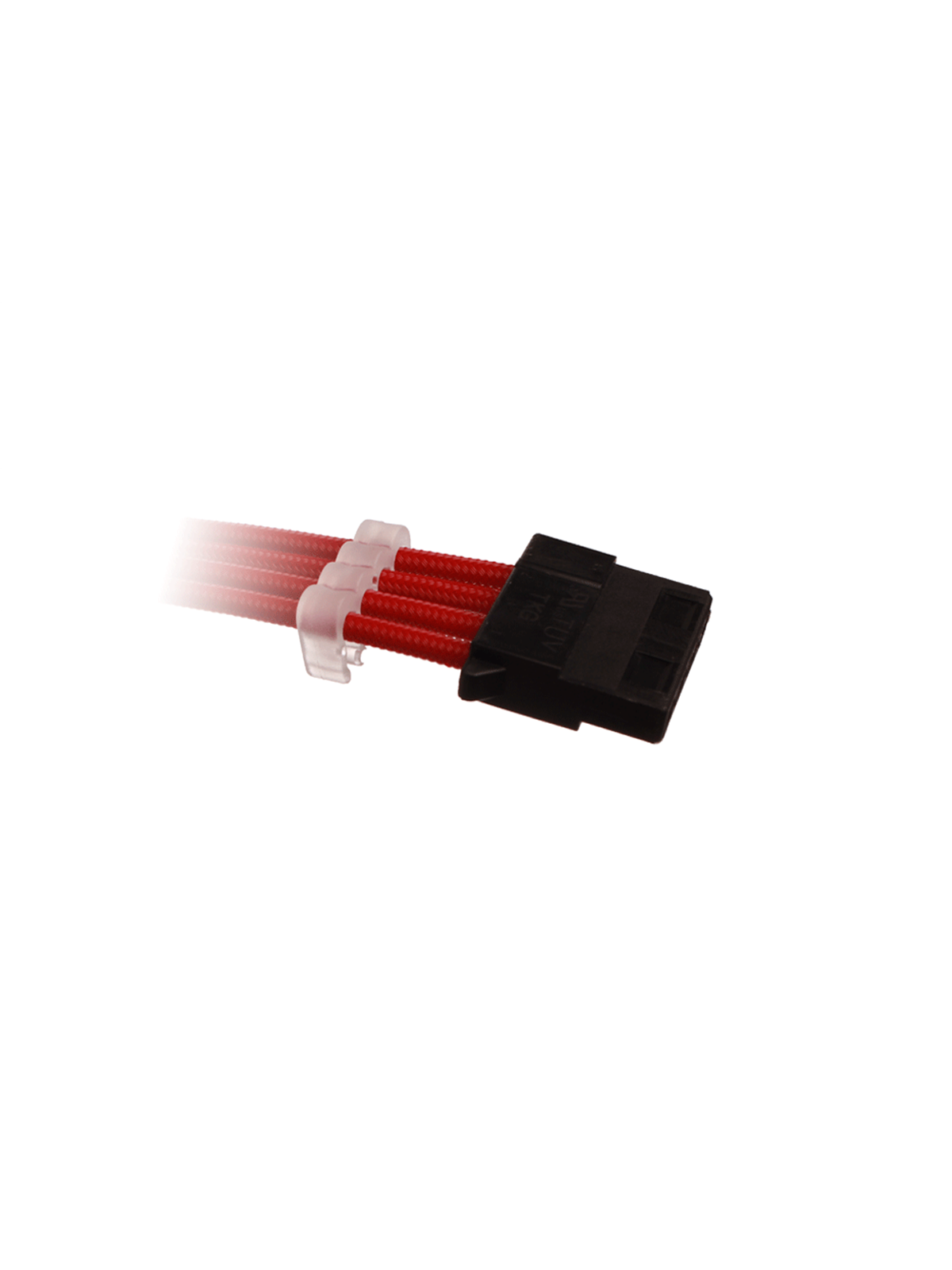 DUTZO Sleeved 4-pins Molex Cable - Red, Strømkabel