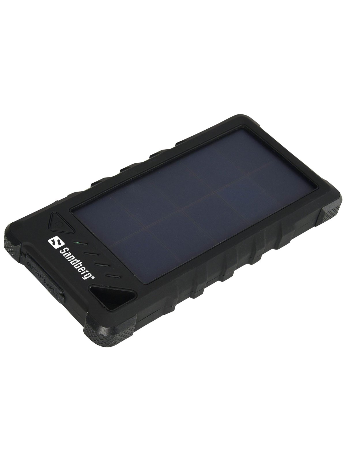 Sandberg Outdoor Solar Powerbank 16000 - solar power bank Li-Ion Powerbank - Sort - 16000 mAh