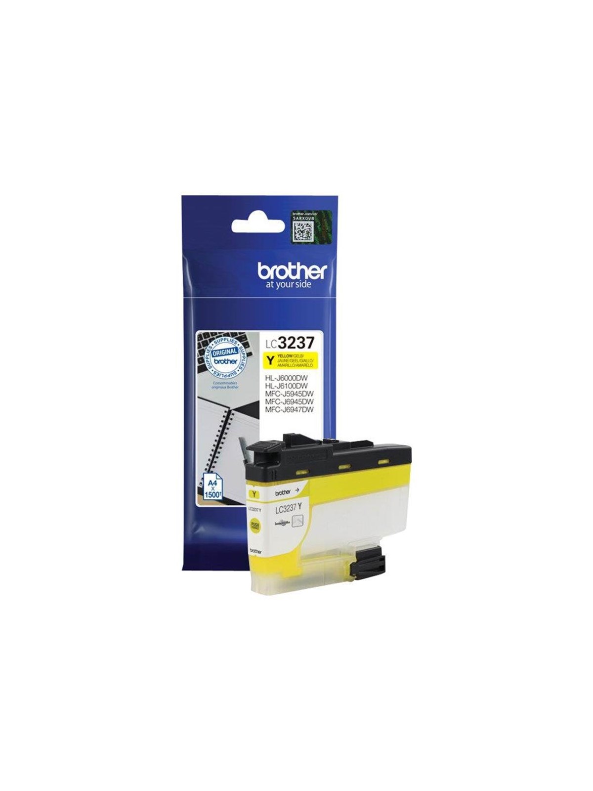 Brother LC3237Y / LC 3237Y Yellow Ink, Printerpatron Og Toner