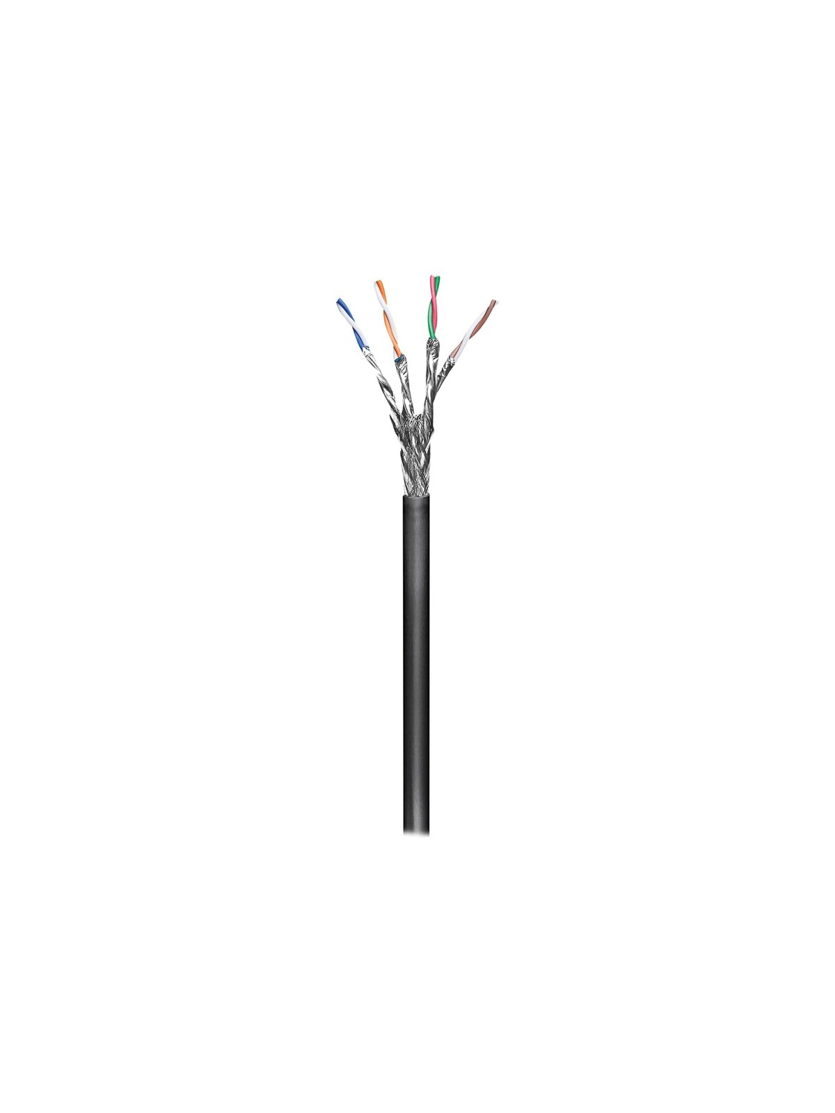 Pro LAN CAT 6 SFTP Outdoor Network Cable 100m - Sort - 100 meter, Netværkskabel