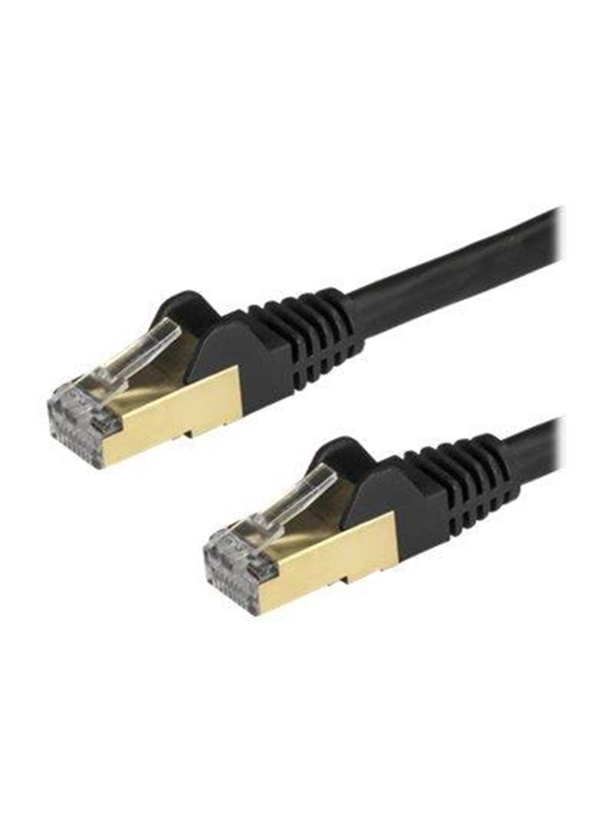 StarTech.com 0.5m Black Cat6a / Cat 6a Shielded Ethernet Patch Cable 0.5 m - patch cable - 50 cm - black - 0.5 meter