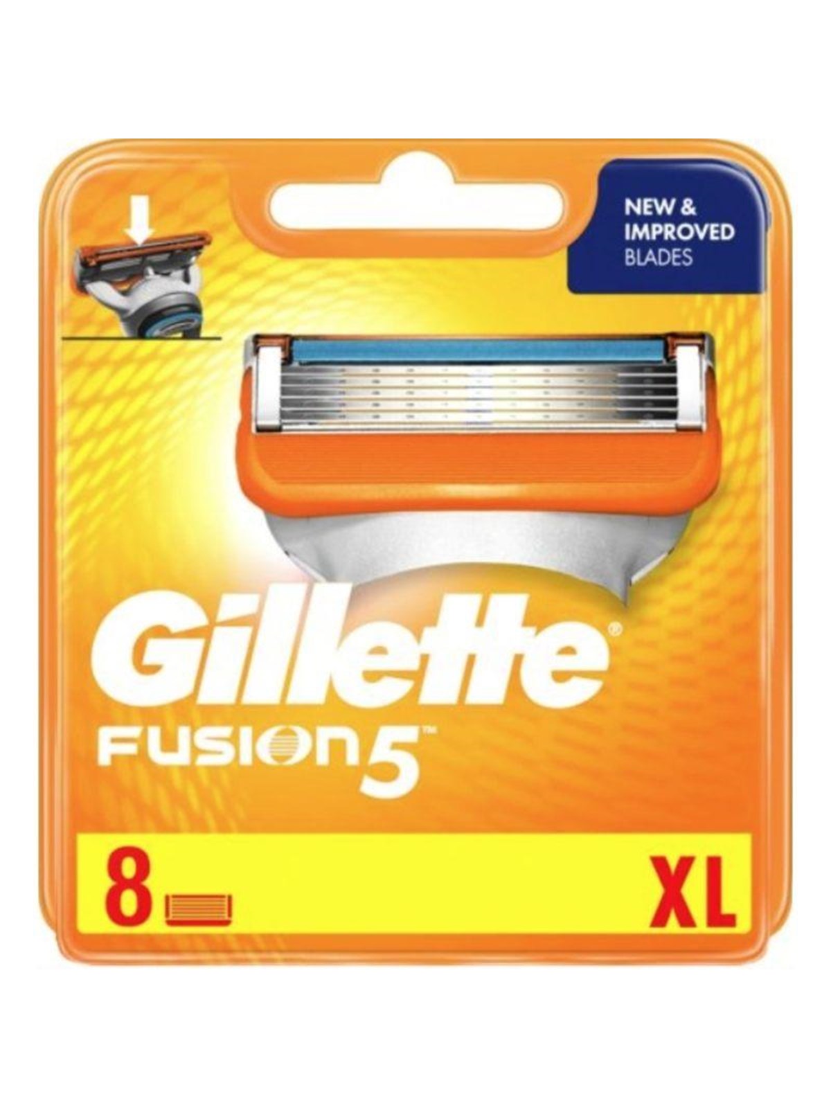 Gillette Fusion5-barberblade, 8 stk., Barbergrej