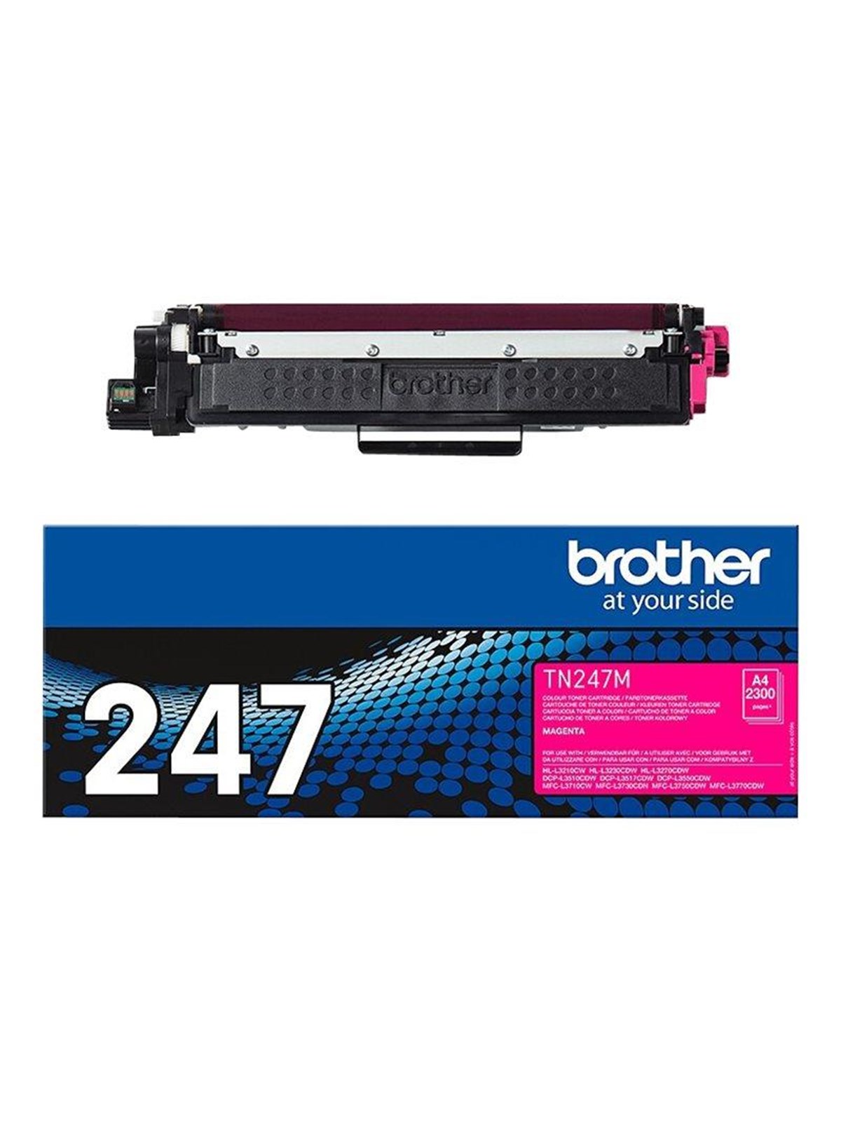 Brother TN247M / TN 247M Magenta Toner, Printerpatron Og Toner