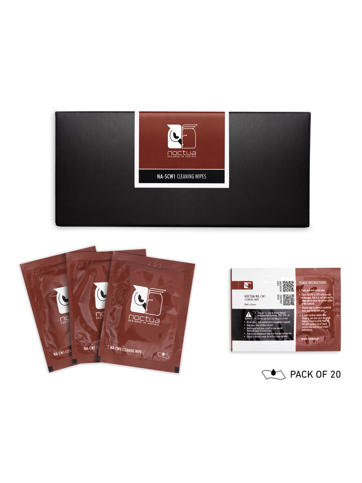 Noctua NA-SCW1 Cleaning wipes, Systemtilbehør