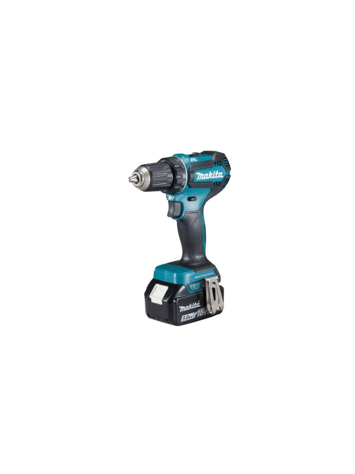 Makita DDF485RTJ 18V bore-/skruemaskine med 2x5,0 Ah batterier, Skruemaskine