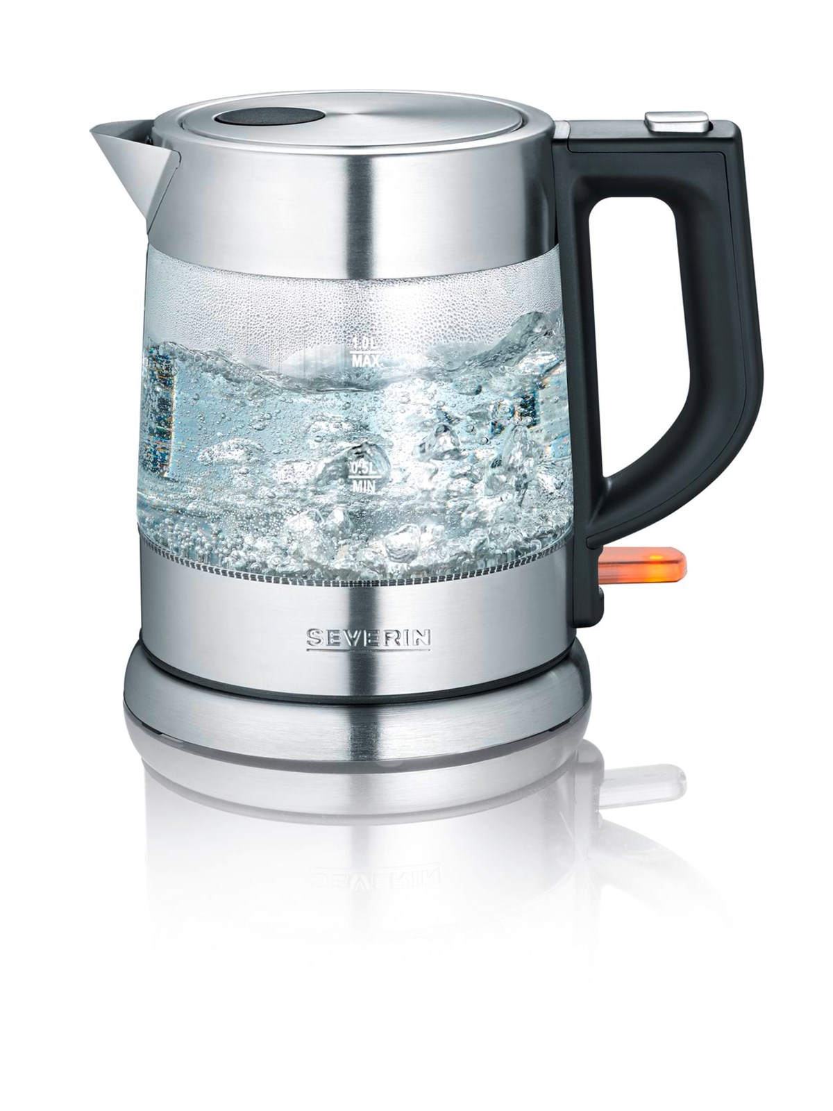SEVERIN Elkedel WK 3468 - glass/stainless steel/black - Glass/stainless steel/black - 2200 W