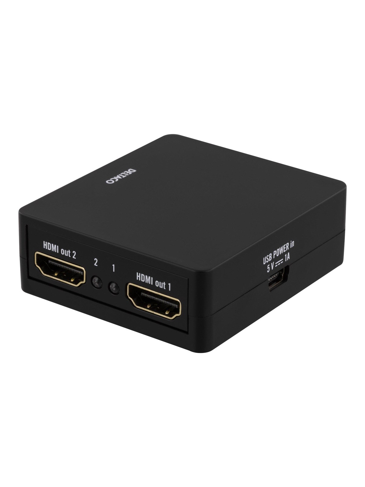 Deltaco HDMI splitter 1x HDMI in 2x HDMI out 6., Hdmi Splitter