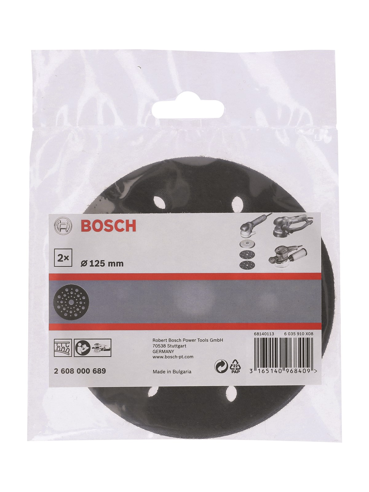 Bosch Pad Saver 125 mm til excenterslibere, Værktøj