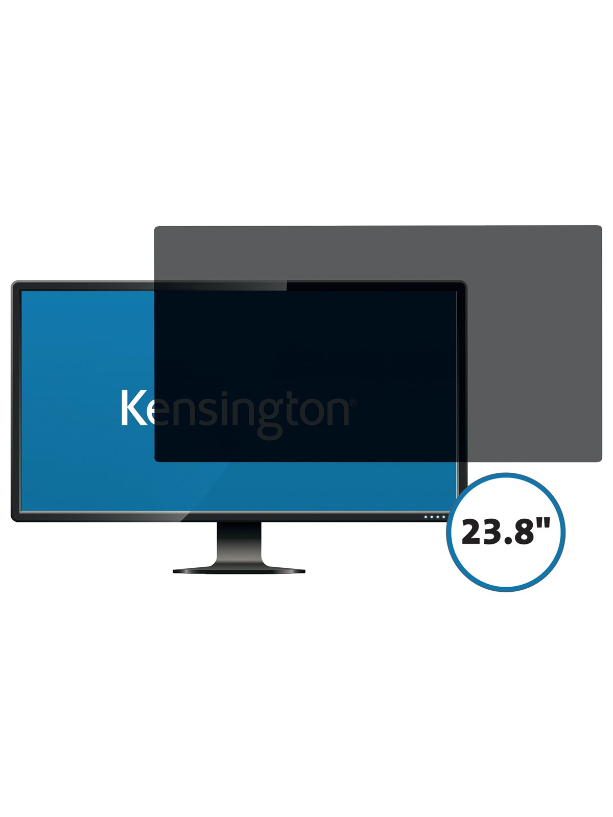 Kensington 23,8'' bred (16:9) 2-vejs aftageligt filter til monitors