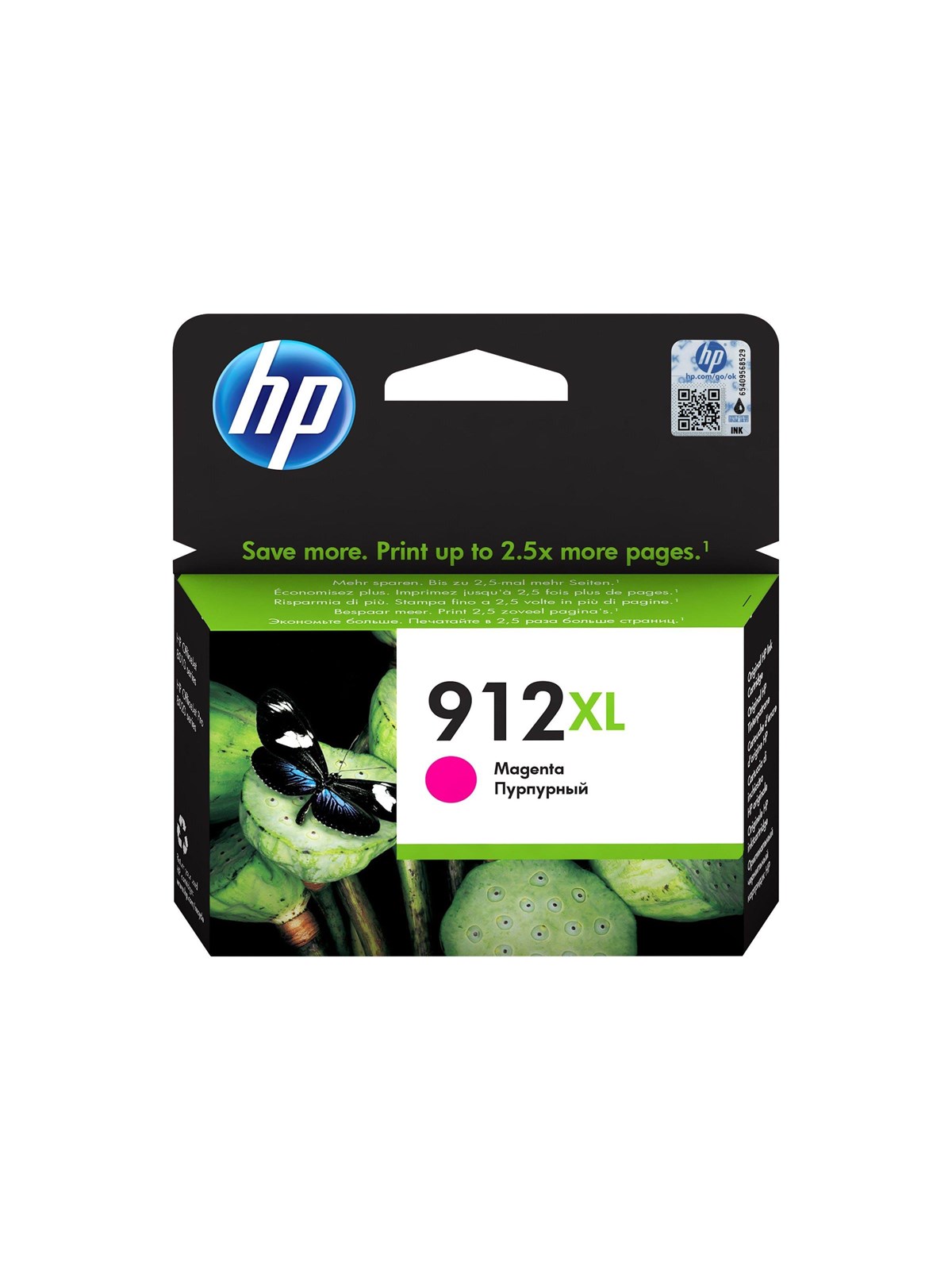 HP 912XL / 3YL82æ High Capacity Magenta Ink, Printerpatron Og Toner