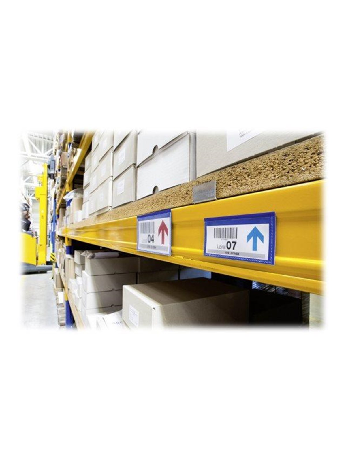DURABLE Lagerlomme/etiketholder m magnet 150x67mm blå 50 stk., Konference Præsentation