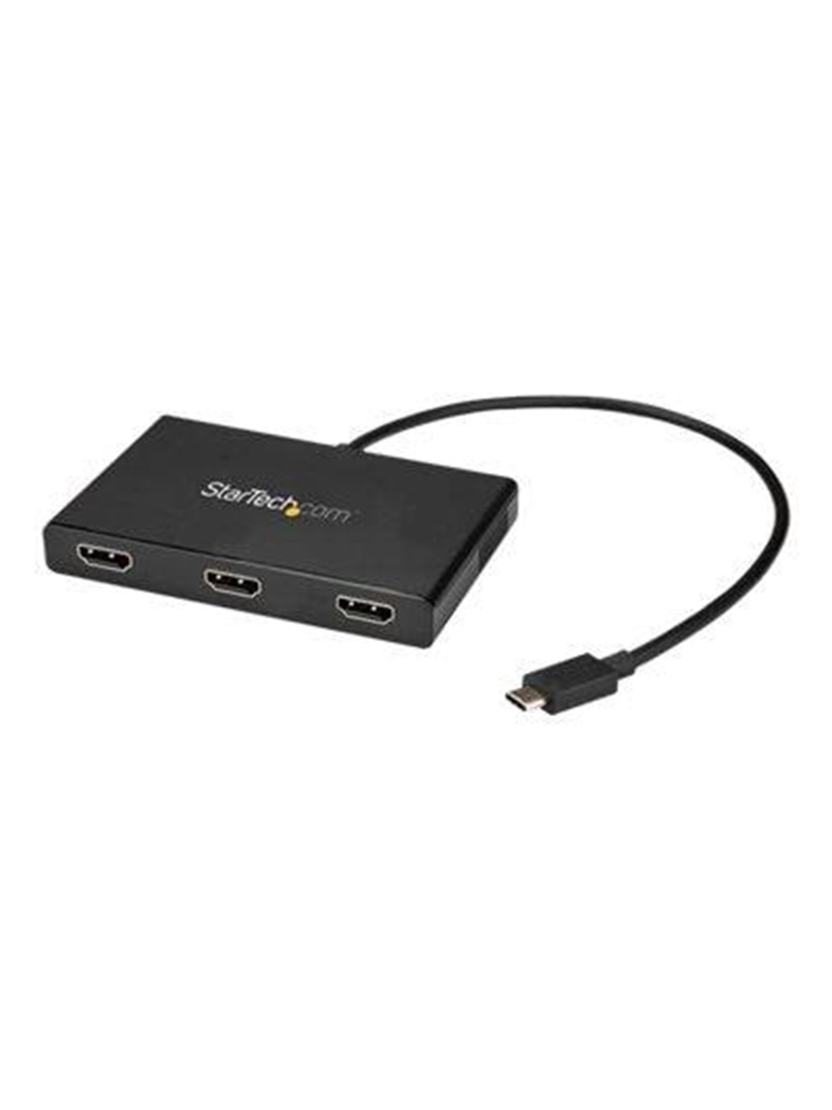 StarTech.com 3-Port USB-C to HDMI MST Hub - 4K Multi-Monitor Video Splitter - external video adapter - STDP4320 - black