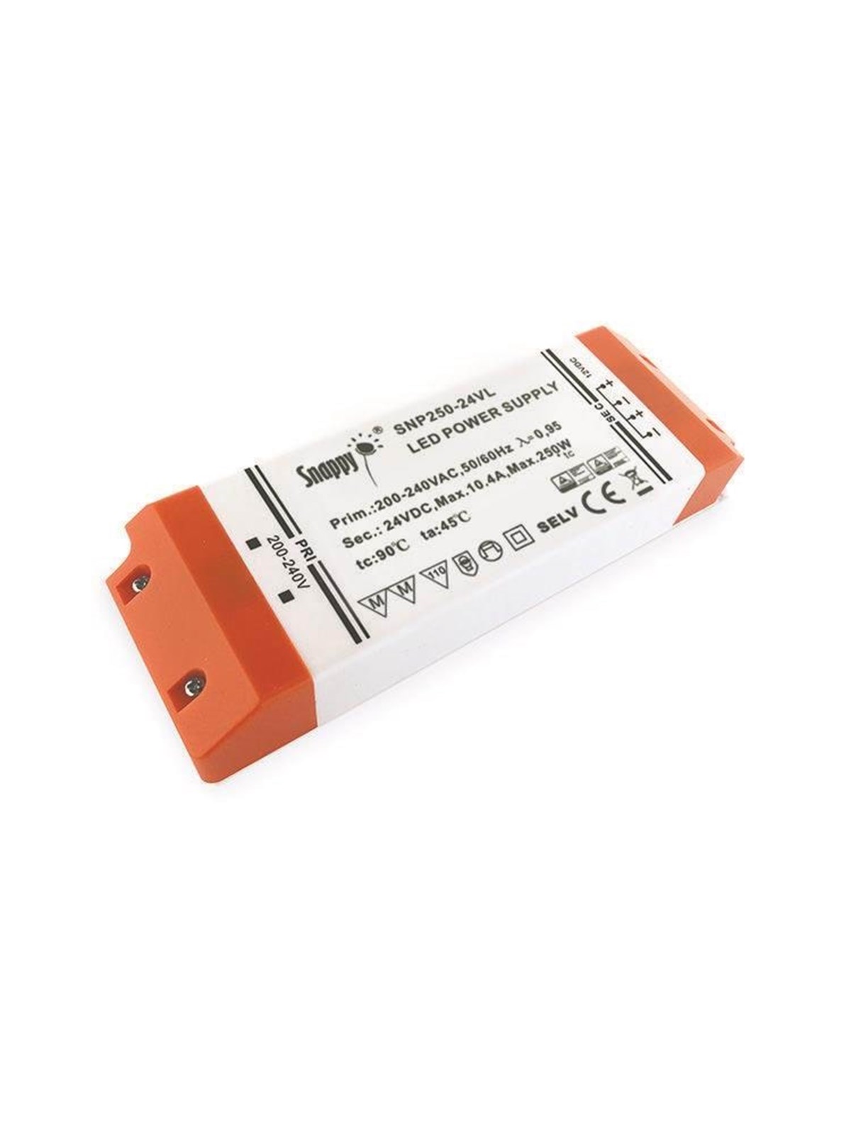 DEVELTRON 24Vdc LED strømforsyning 250W - Snappy, Drivere Spoler Og Transformatore