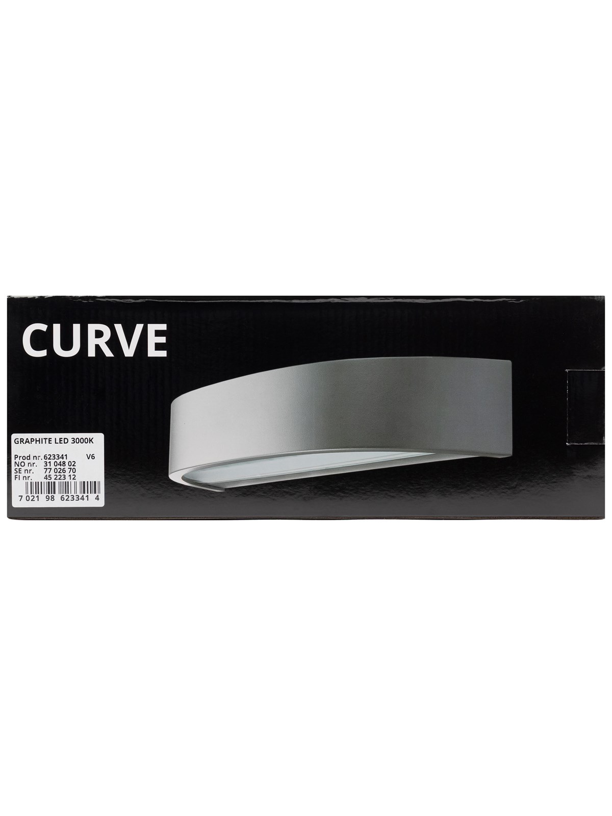 SG Armaturen Curve Grafit 10W LED 3000K, Lampe
