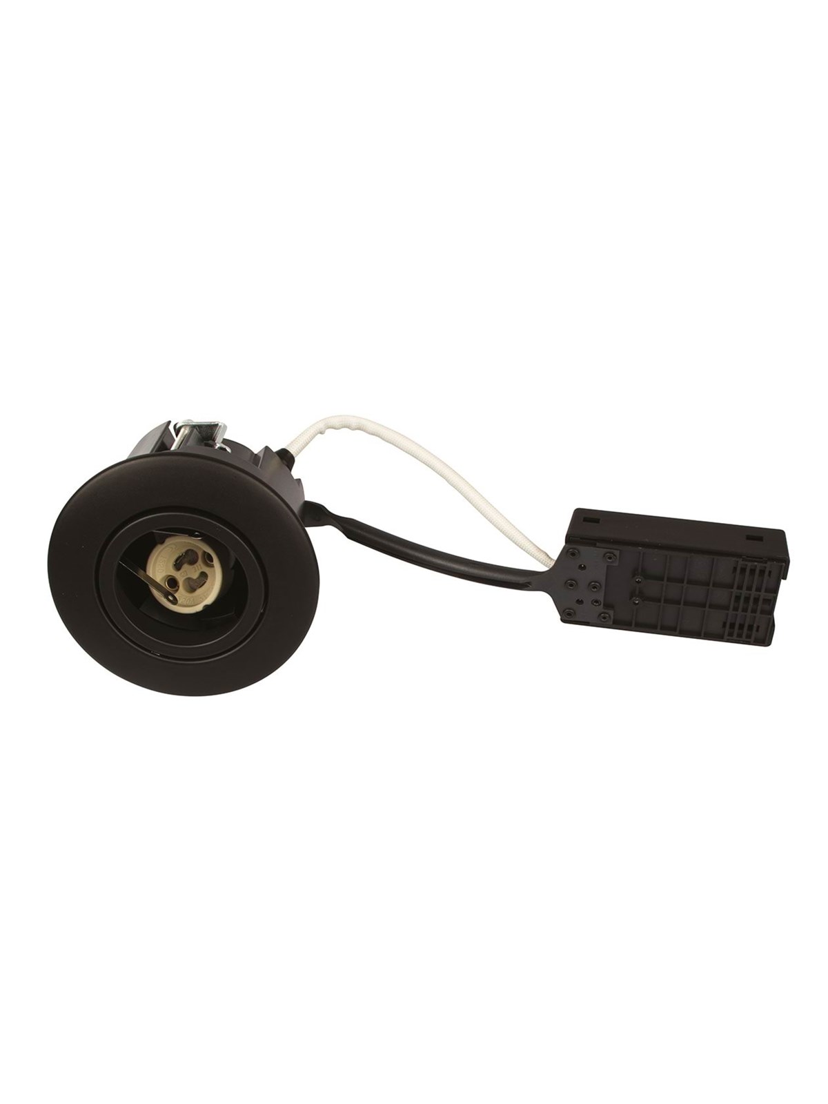 Scan Products Luna Quick Install indbygningsspot rund GU10, mat sort, Lampe