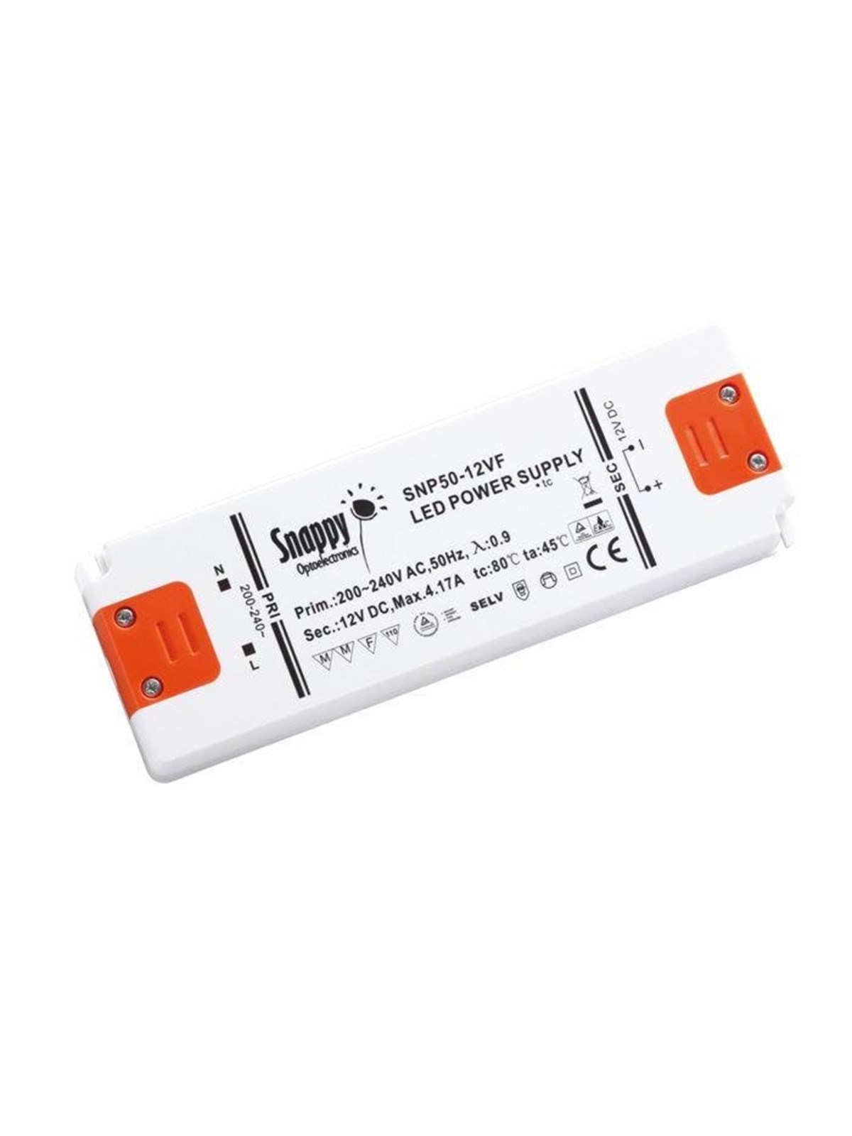DEVELTRON 12Vdc LED strømforsyning 50W - Snappy, Drivere Spoler Og Transformatore