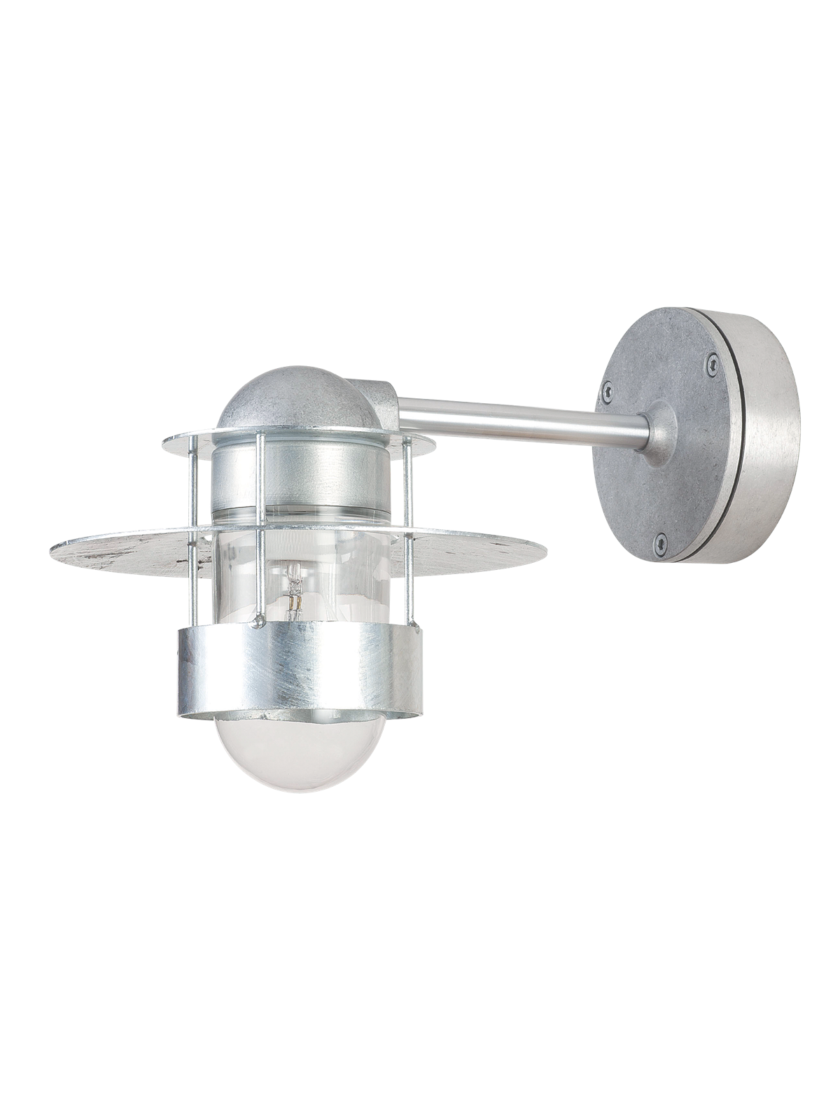 Louis Poulsen Albertslund væg 100W E27 galvaniseret kort arm, Lampe