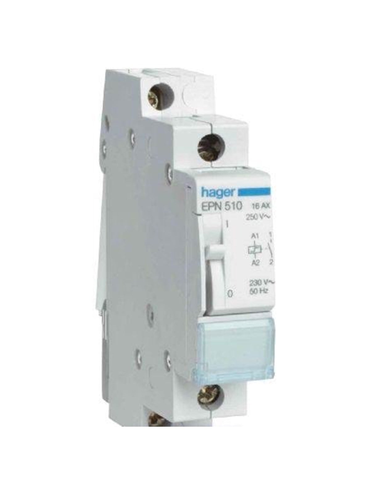 Hager Kiprelæ 16A 250V 1sl sp 230V, Komponent Til Tavle Og Kasse