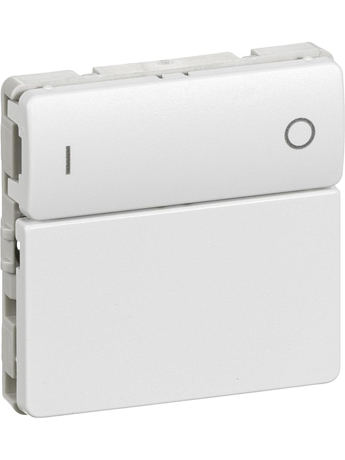 LK IHC Wireless FUGA batteritryk 2 slutte 1 modul, hvid, Lauritz Knudsen