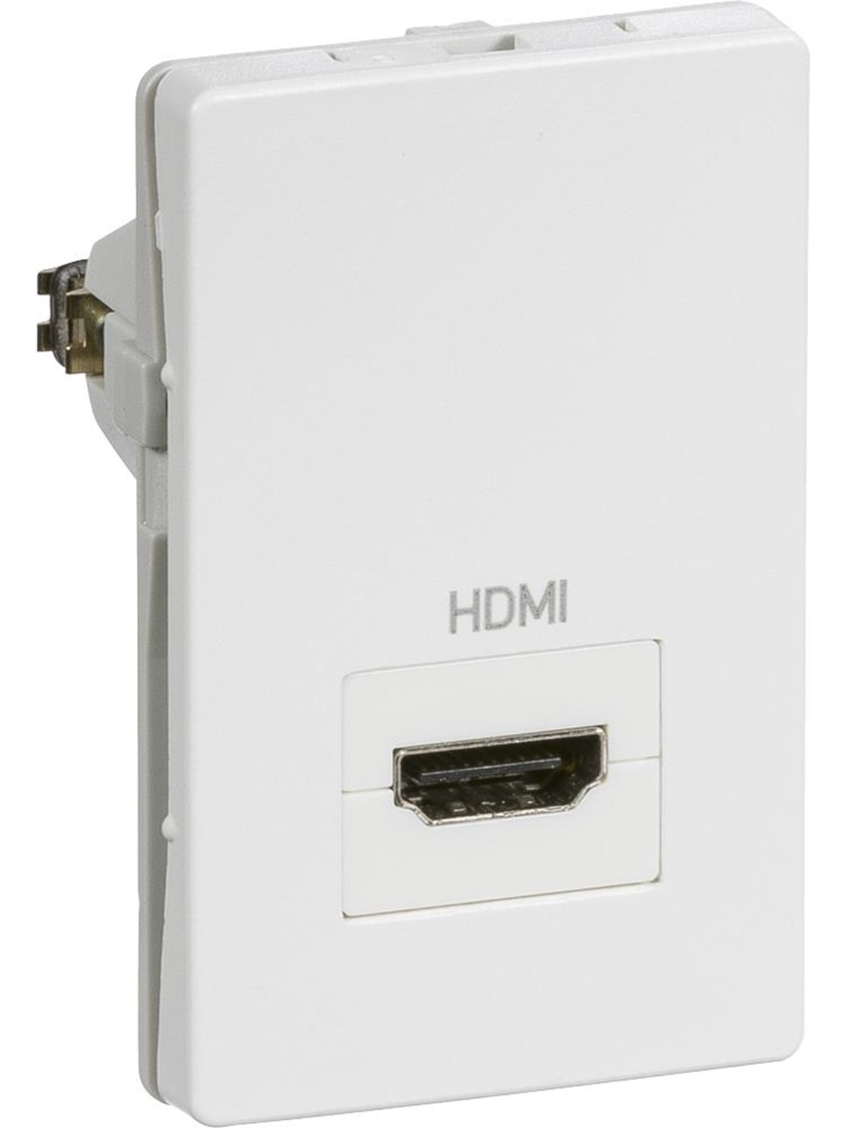 LK FUGA HDMI udtag 1½ modul, hvid, Lauritz Knudsen