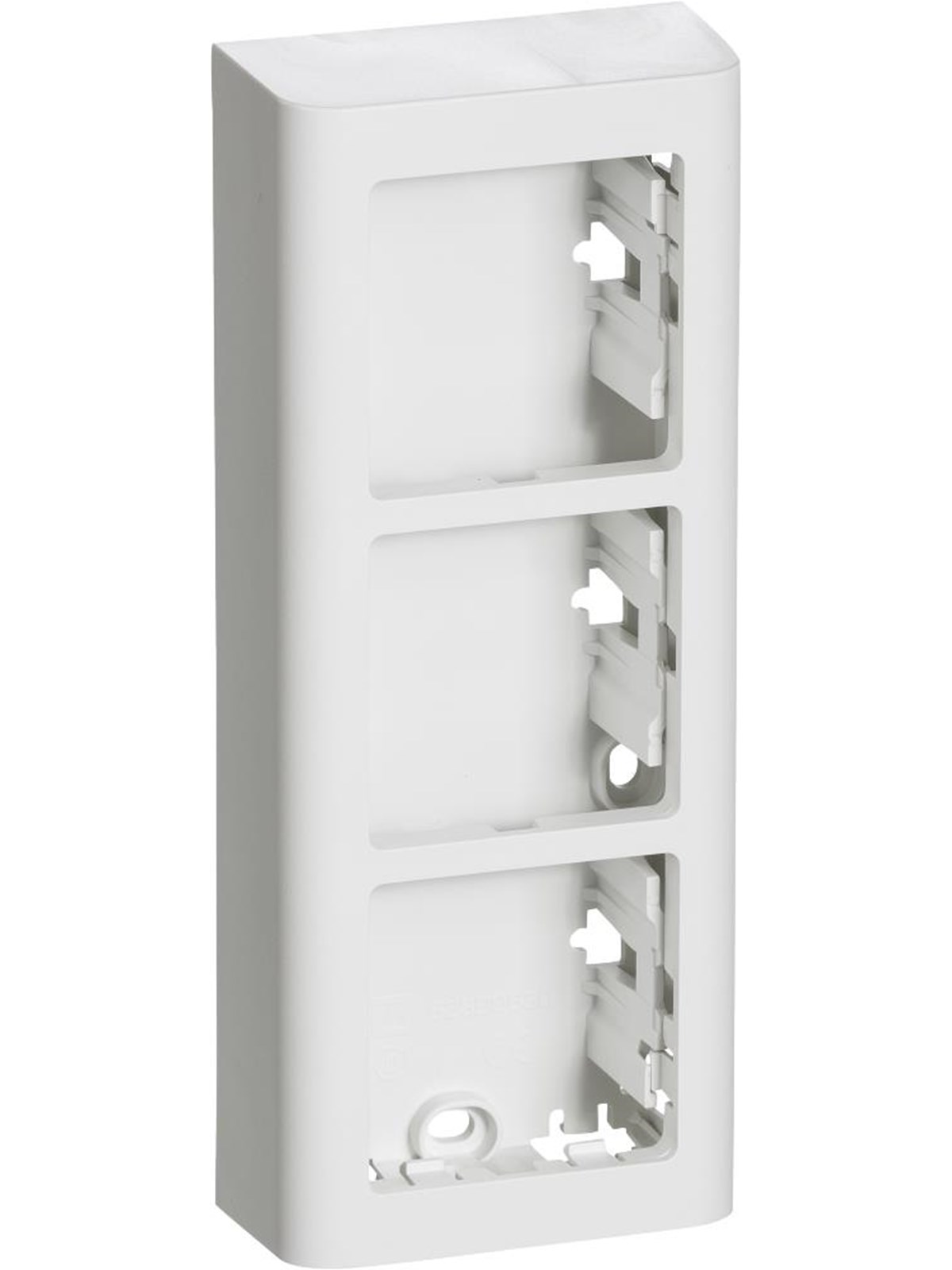 LK FUGA Softline underlag 3 modul, hvid, Lauritz Knudsen