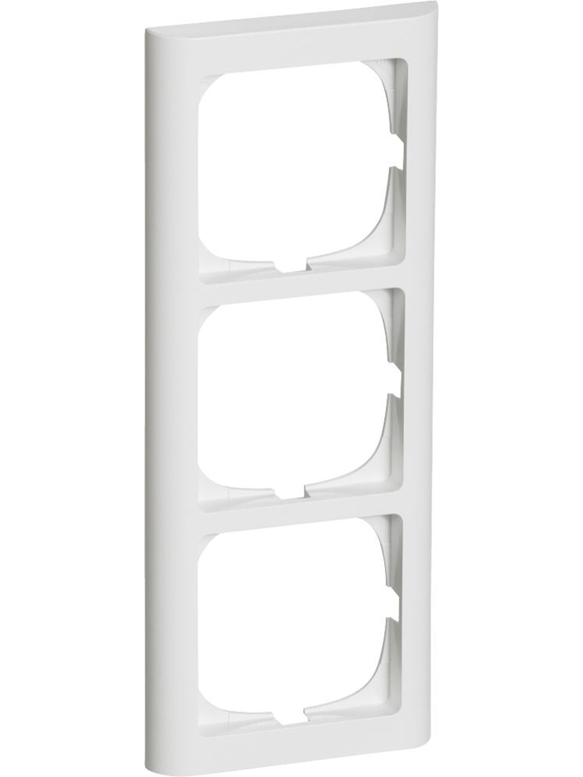 LK FUGA Softline 63 ramme 3x1 modul, hvid, Lauritz Knudsen