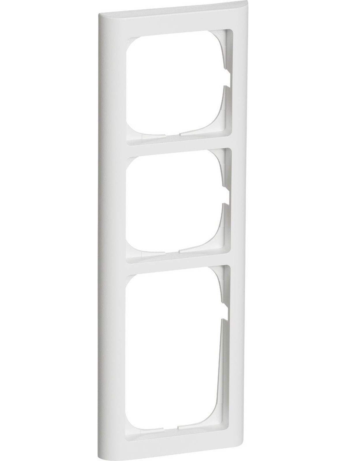 LK FUGA Softline 63 ramme 3½ modul, hvid, Lauritz Knudsen