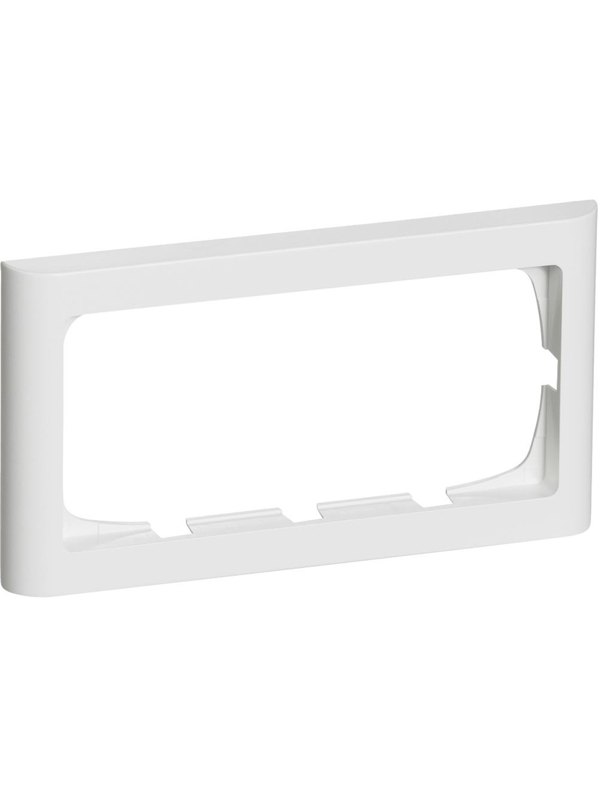 LK FUGA Softline 63 ramme 2 modul vandret, hvid, Lauritz Knudsen