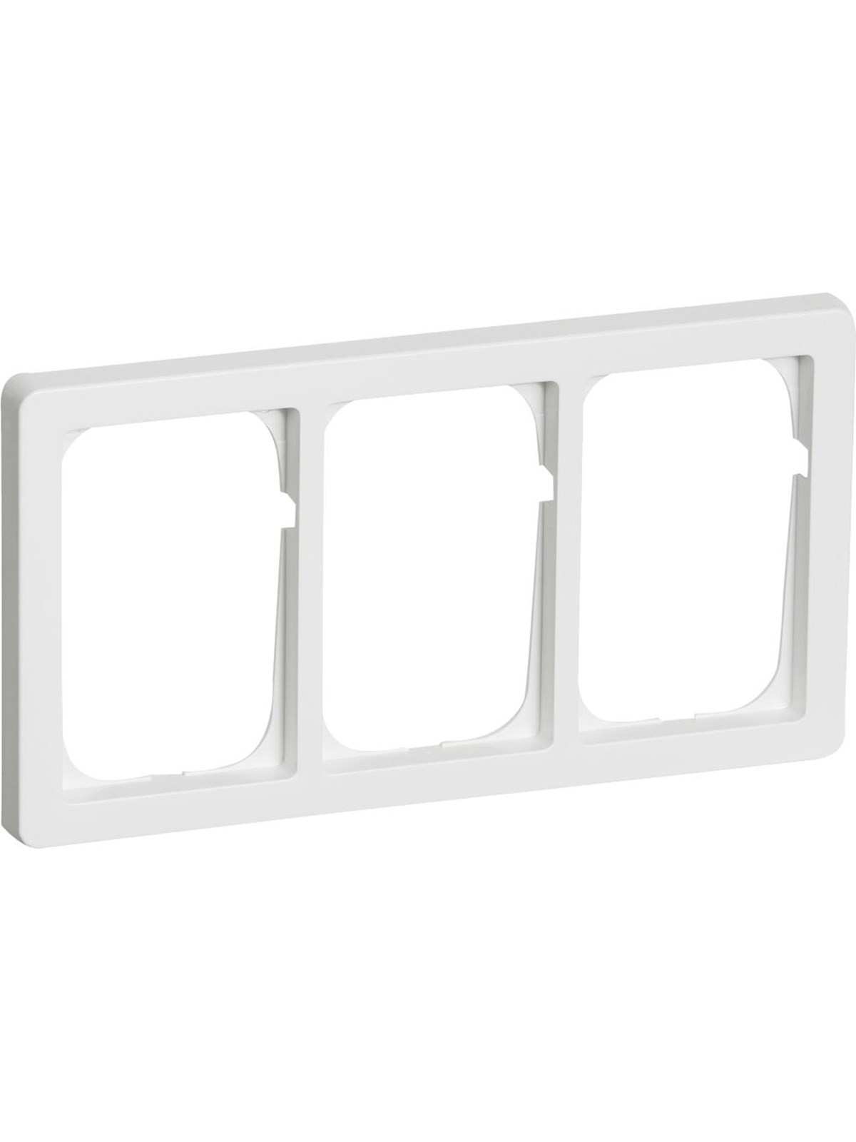 LK FUGA Baseline 63 ramme 3x1 ½ modul, hvid, Lauritz Knudsen