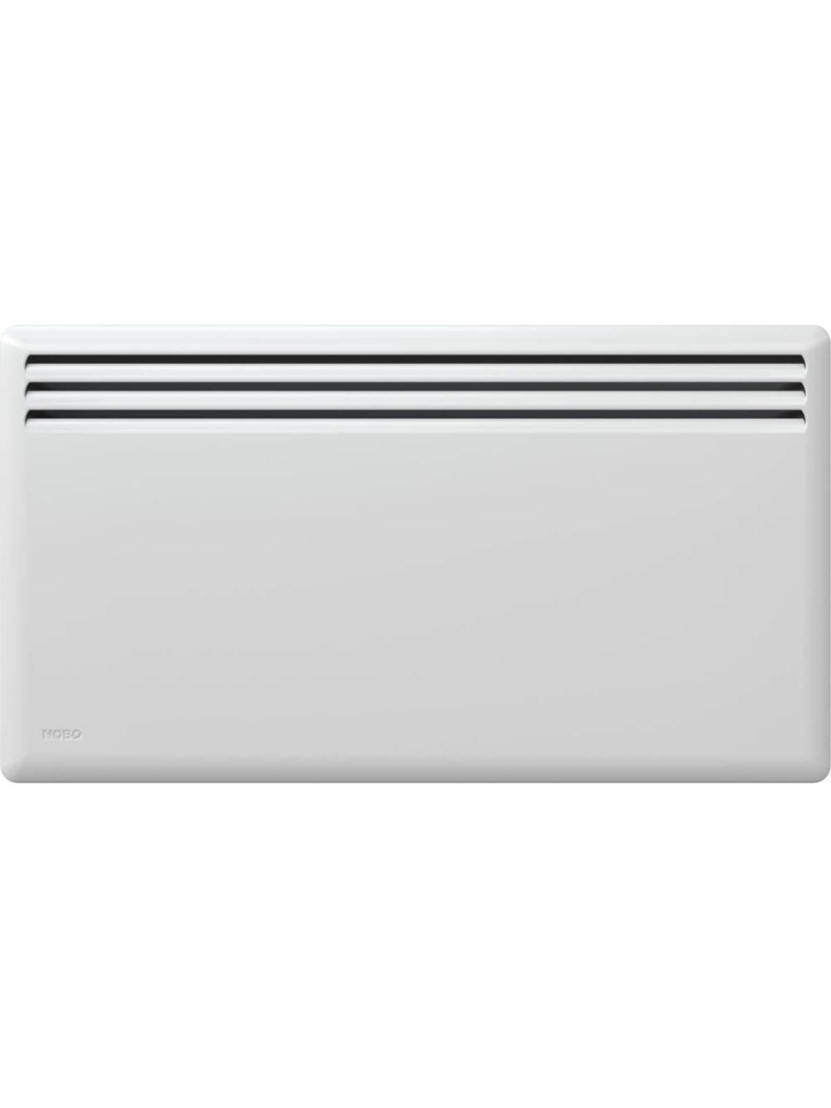 NOBØ El-varmepanel Front 40 cm 1250W 400V, Hvid, El Varmer