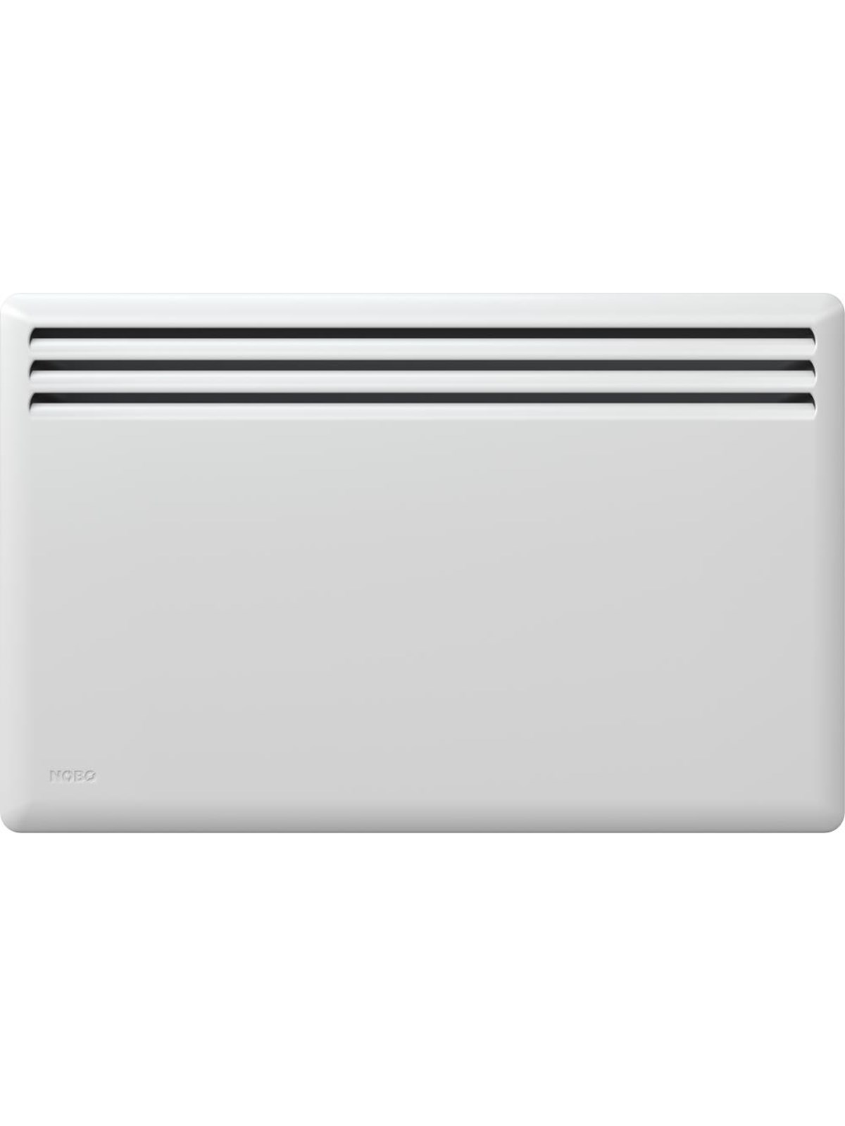 NOBØ El-varmepanel Front 40 cm 750W 230V, Hvid, El Varmer