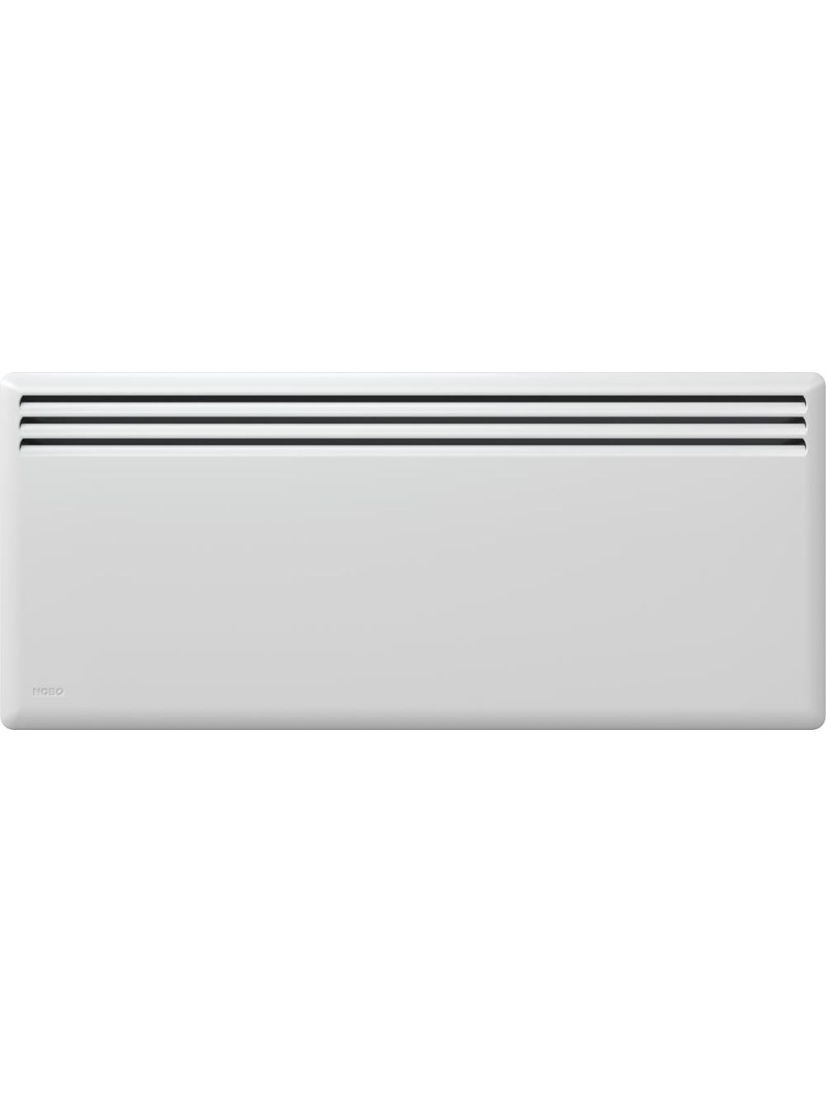 NOBØ El-varmepanel Front 40 cm 1250W 230V, Hvid, El Varmer