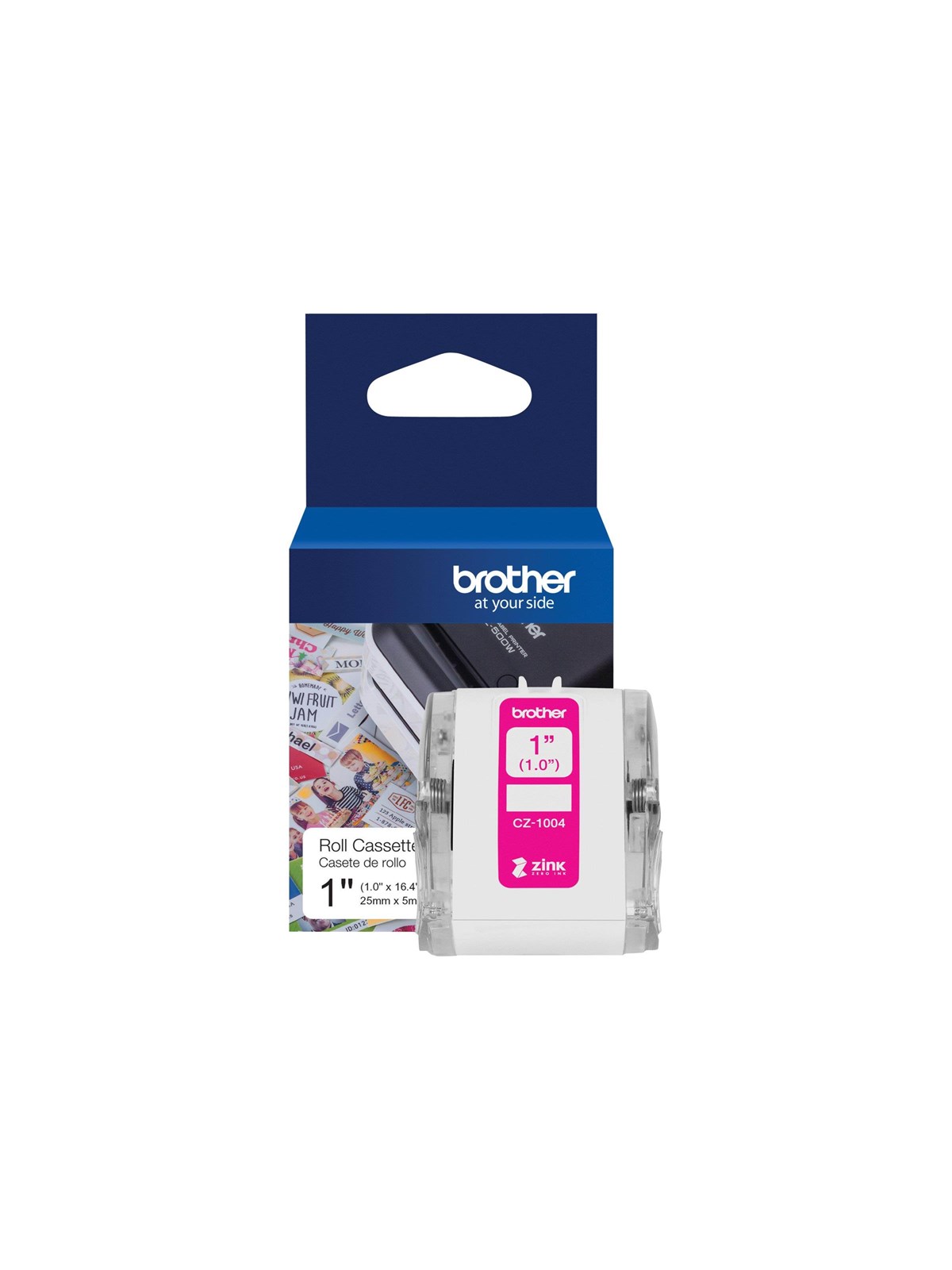 Brother CZ-1004 - continuous labels - 1 roll(s) - Roll (2.54 cm x 5 m), Fotopapir