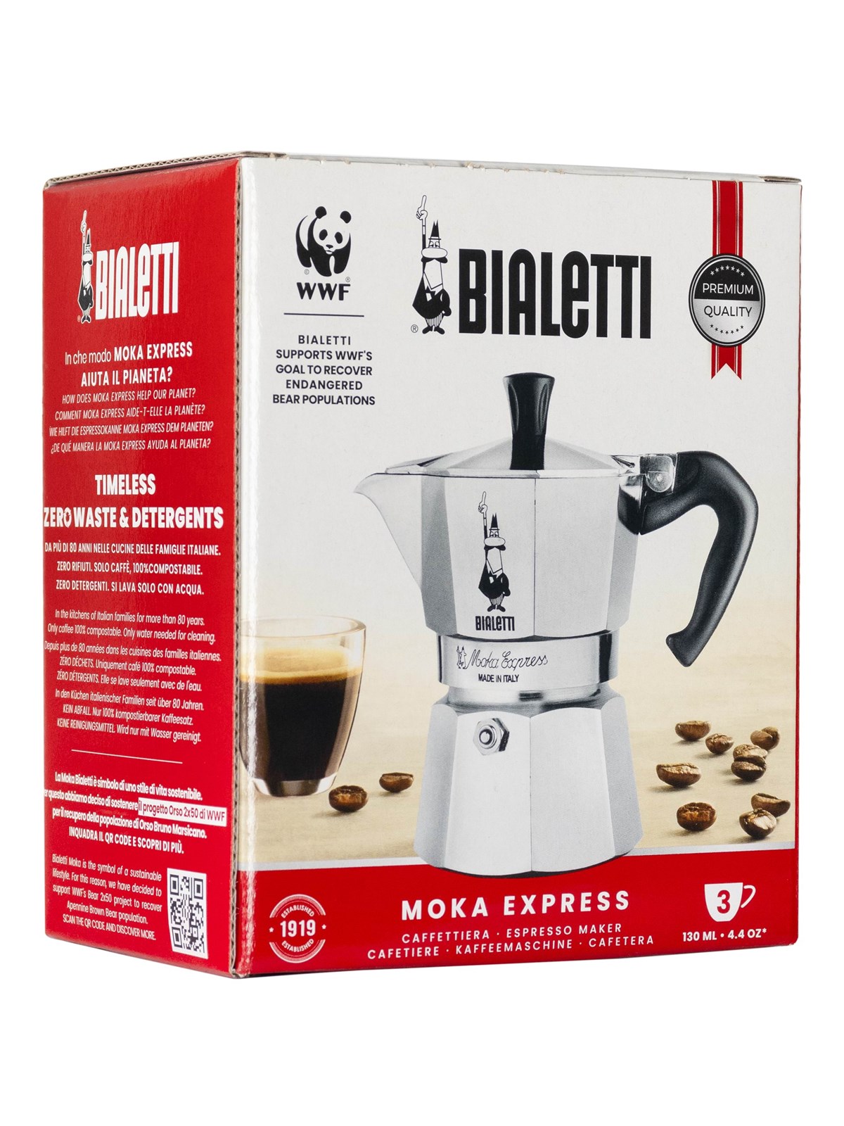 Bialetti Moka Express 3 cups, Kaffemaskine