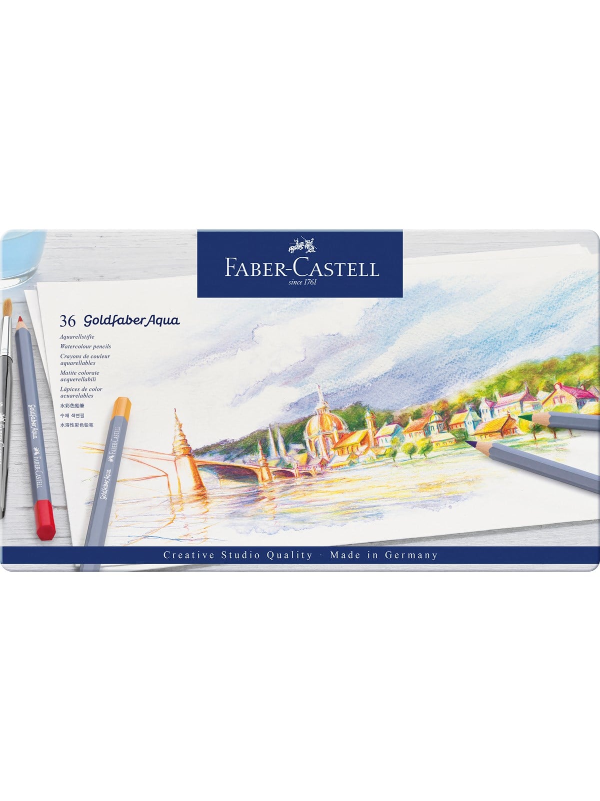 Faber-Castell Goldfaber akvarel tin 36 ass, Tegneværktøj