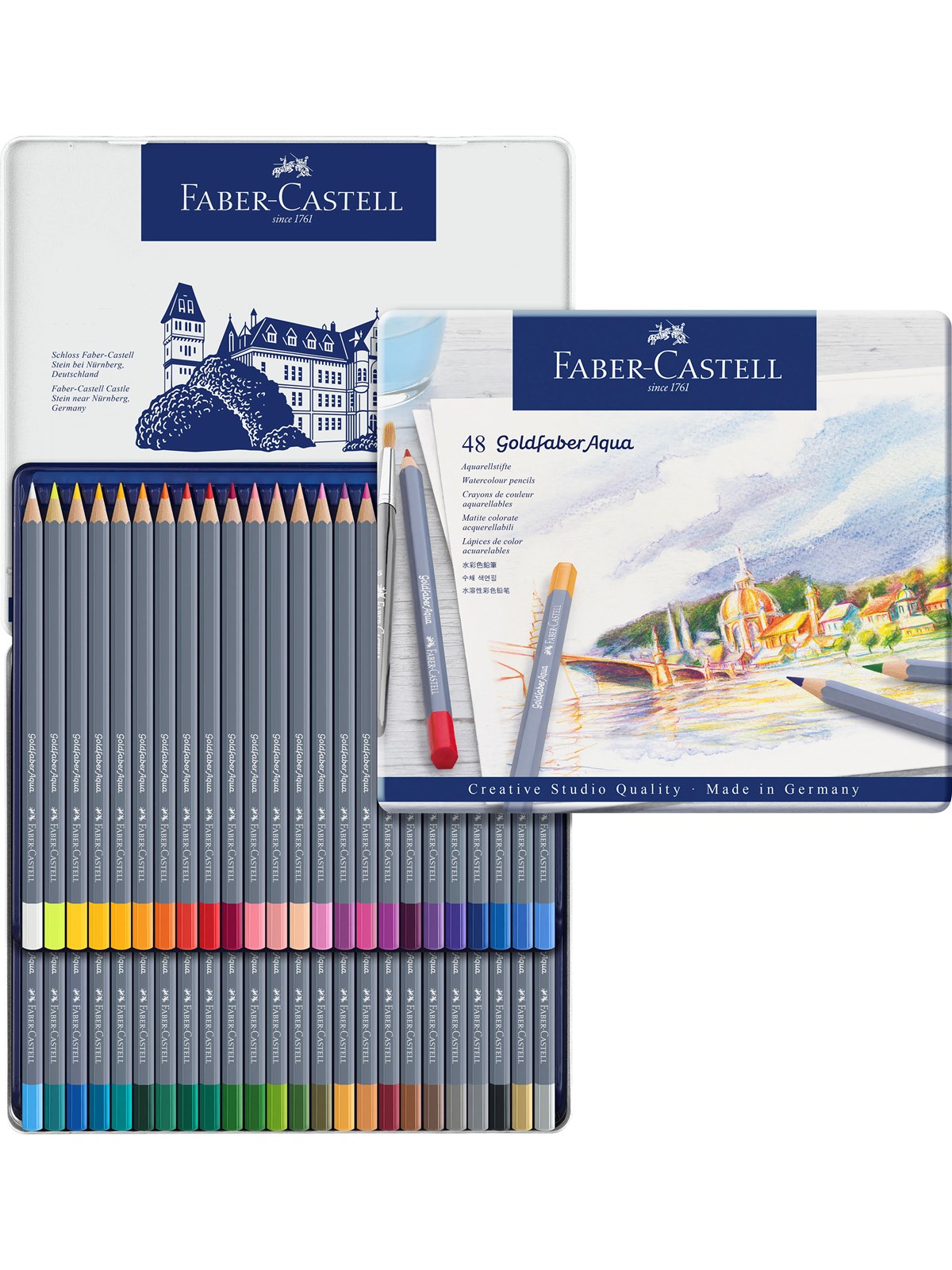 Faber-Castell Goldfaber akvarel tin 48 ass, Hobby Artikler